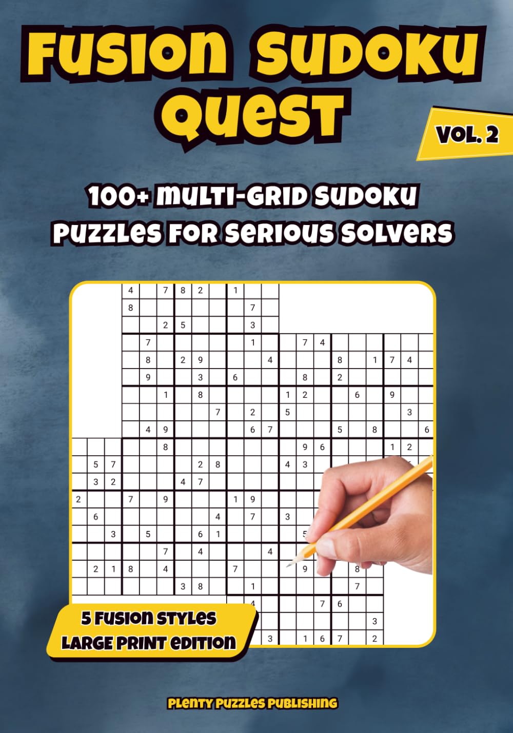 Fusion Sudoku Quest 2: 100+ Multi-Grid Sudoku Puzzles for Adults and Seniors Easy to Hard Logic Puzzles