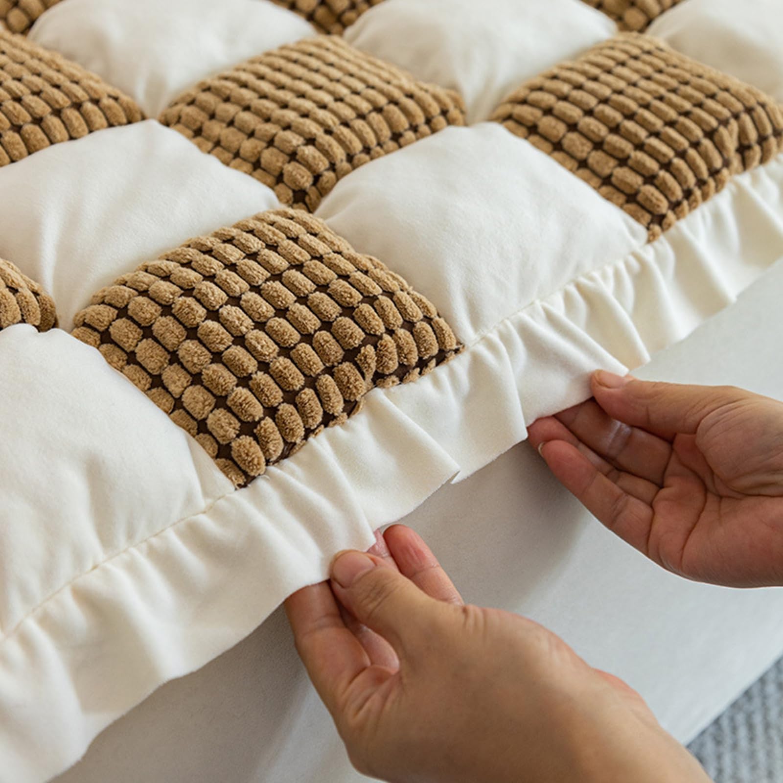 Copridivano Per Cani A Scacchi | Lavabile, Antiscivolo | Protezione Divano Da Graffi E Peli | Taglie Multiple - Foto 2