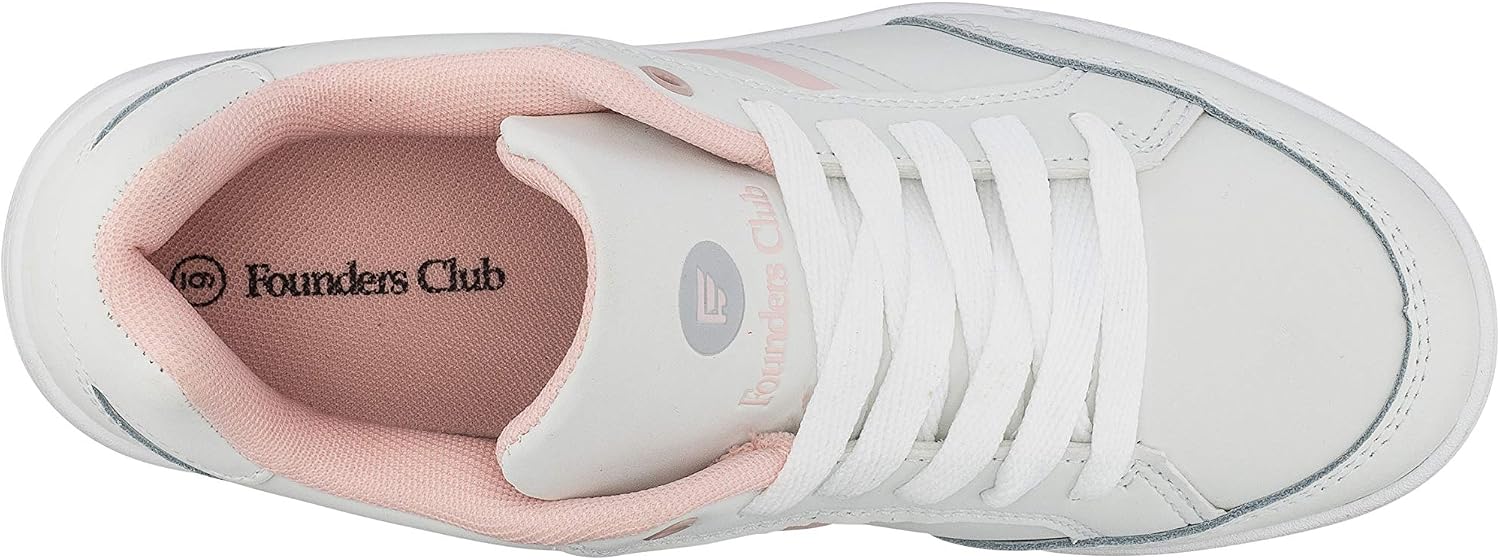 Founders Club Womens Spikeless Performance Street Ladies Golf Shoe Rose Comfortable oncourse offcourse