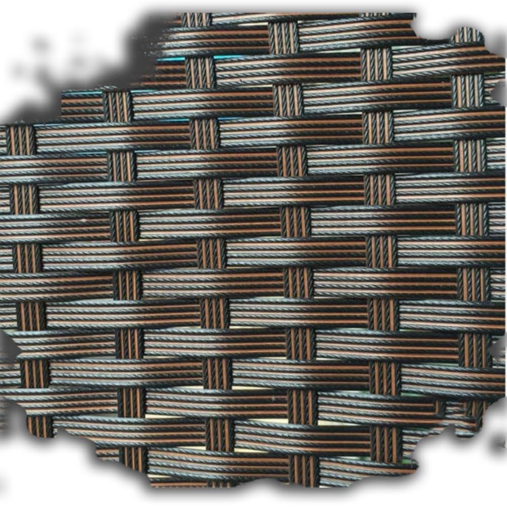 Kit di Riparazione in Rattan PE Marrone 8x1,2 mm Materiale for Tessitura in Vimini Piatto da 60 m for Sedia da Giardino Divano Cestino Fai da Te