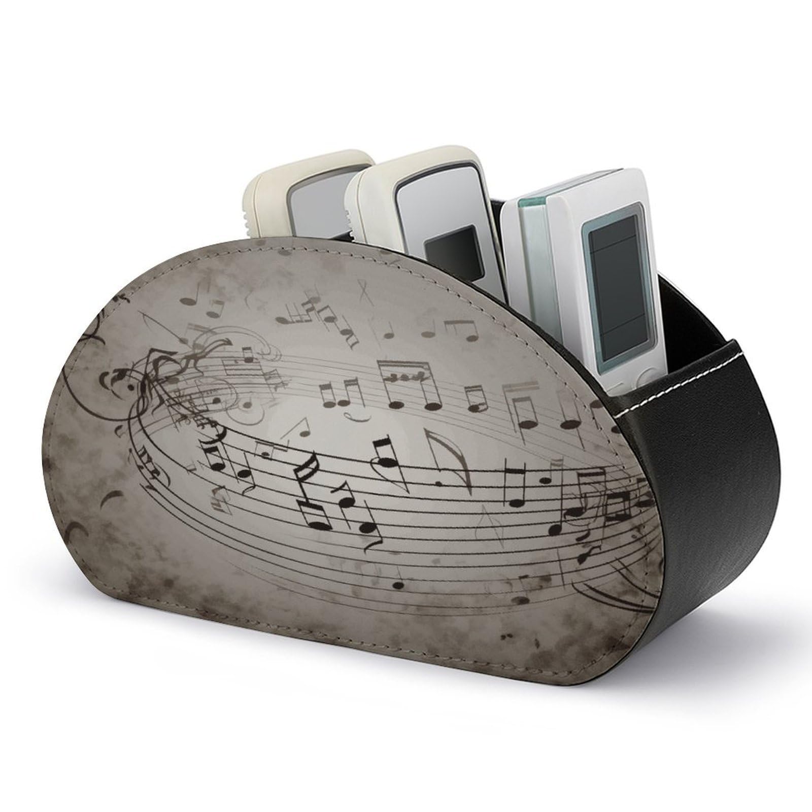 Btcowzrv Style Music Note Wall Remote Control Holder With 5 Compartments