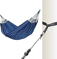 Vista 11 de LA SIESTA Brisa Hamaca clásica, hecha a mano, resistente a la intemperie, resistente a roturas, hamaca para relajación interior y exterior