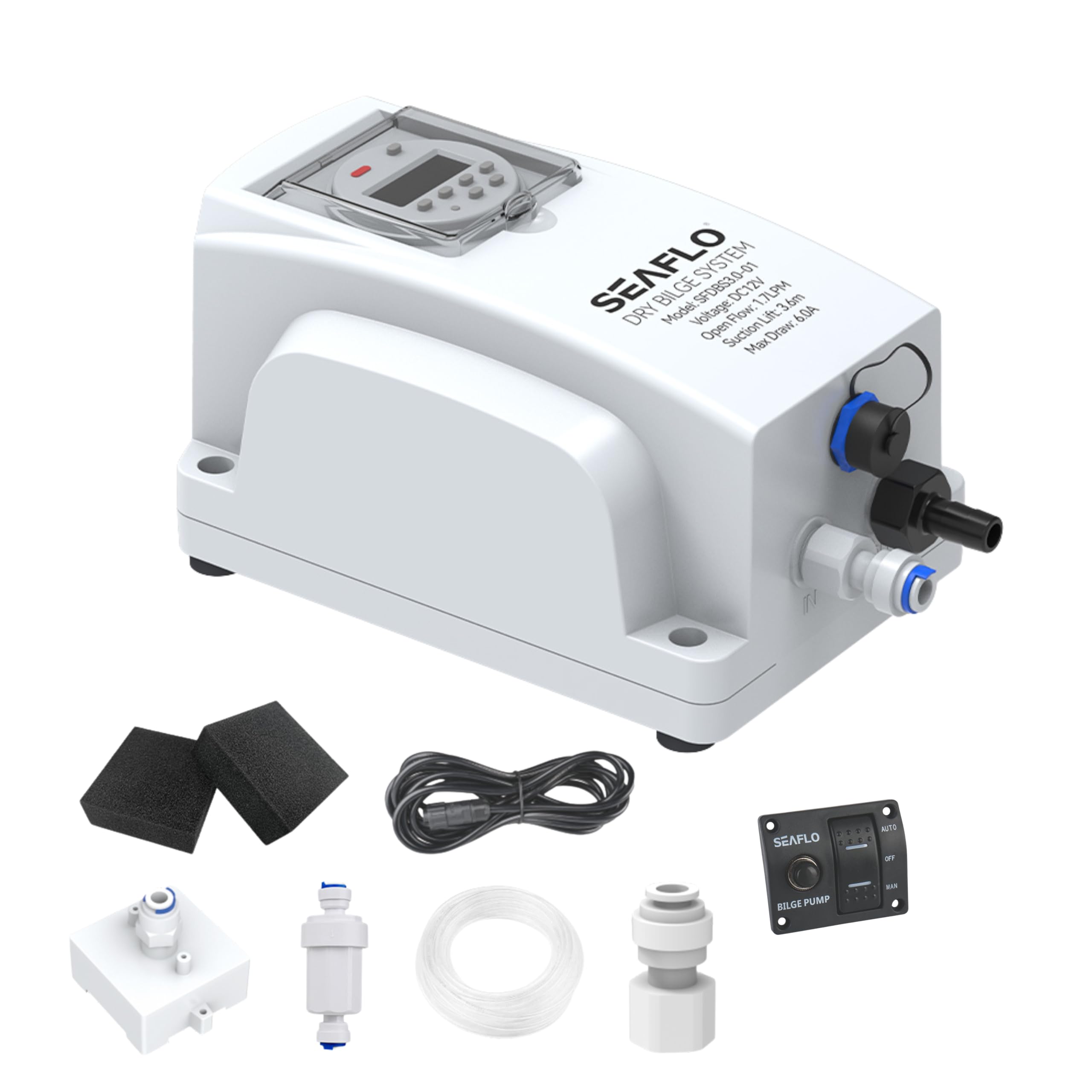 Rule LoPro 900S bilgepomp automatisch 12V   58 l/min | RL 100 010 109