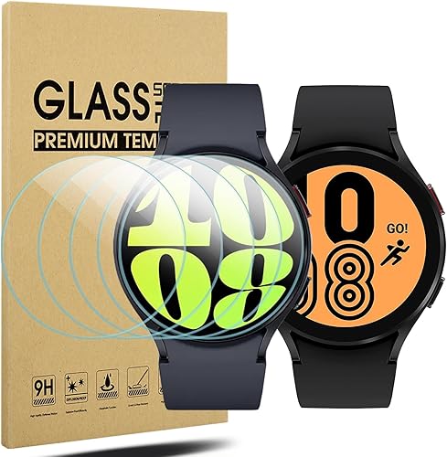 Suoman Paquete de 5 protectores de pantalla para Samsung Galaxy Watch 6 de 1.732 pulgadasGalaxy Watch 5 de 1.732 pulgadasGalaxy Watch 4 de 1.732