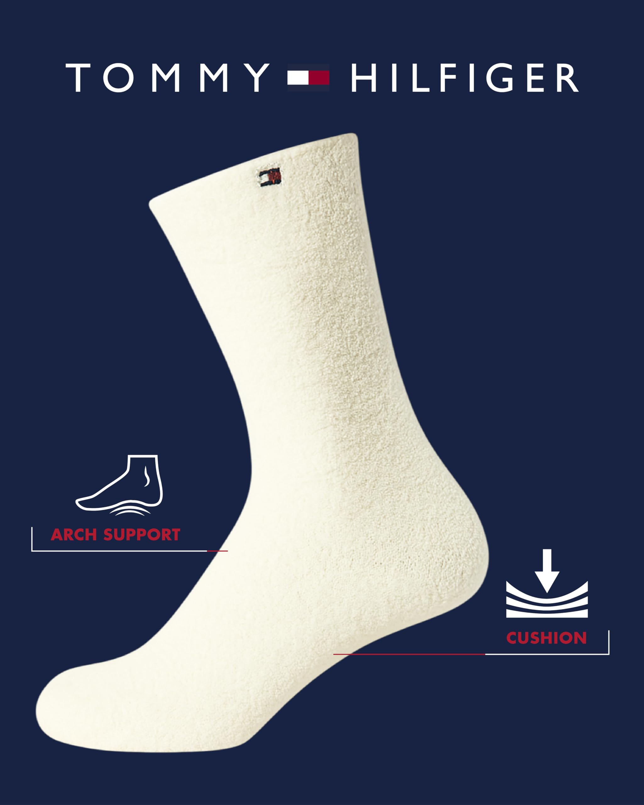 Tommy Hilfiger Damen Socken - Fluffy Fuzzy Crew Socken (2er Pack)