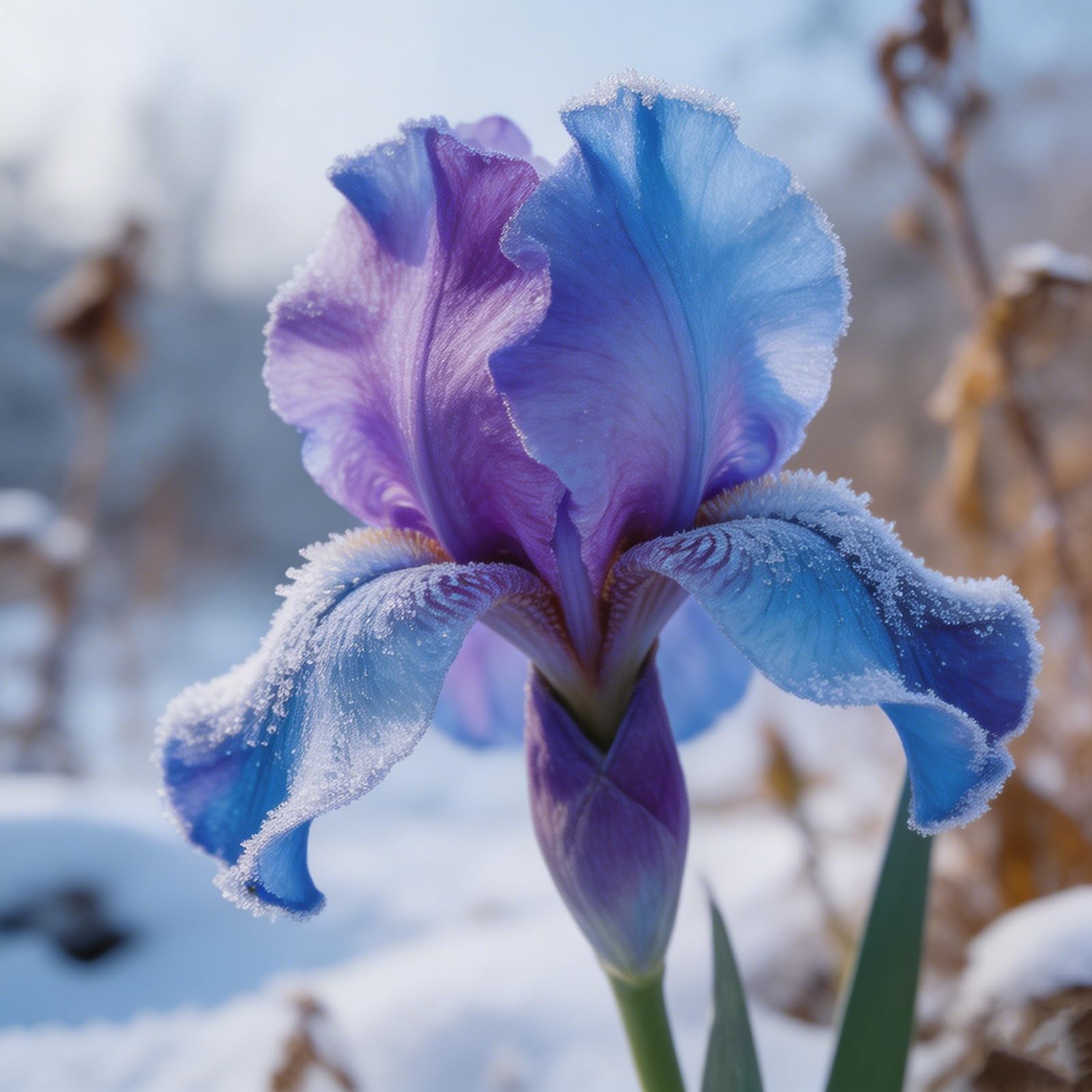 Rizomi di Iris Resistenti al Freddo e Siccità | Per Giardini e Balconi | Regali Festivi-15bulbi-g