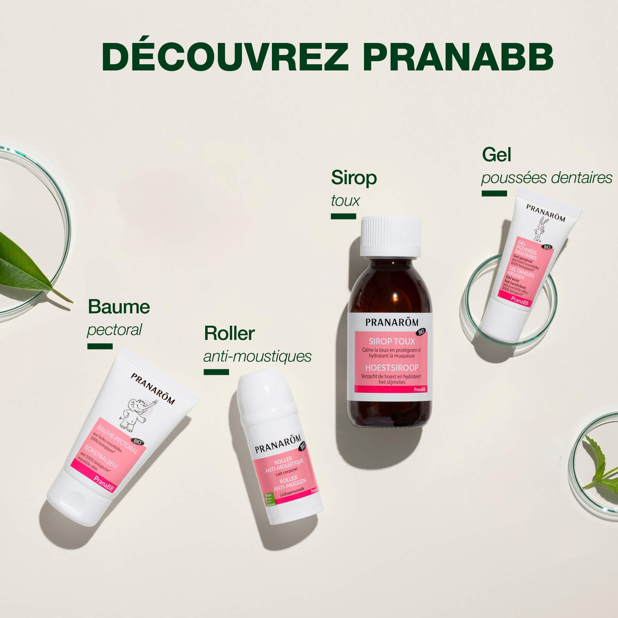 PRANARÔM - PranaBB - Baume Pectoral - Confort Poitrine Bébé - Aux Huiles Essentielles Bio - Odeur Apaisante De La Vanille De Madagascar - Pour Bébé - Vegan - 40 ml
