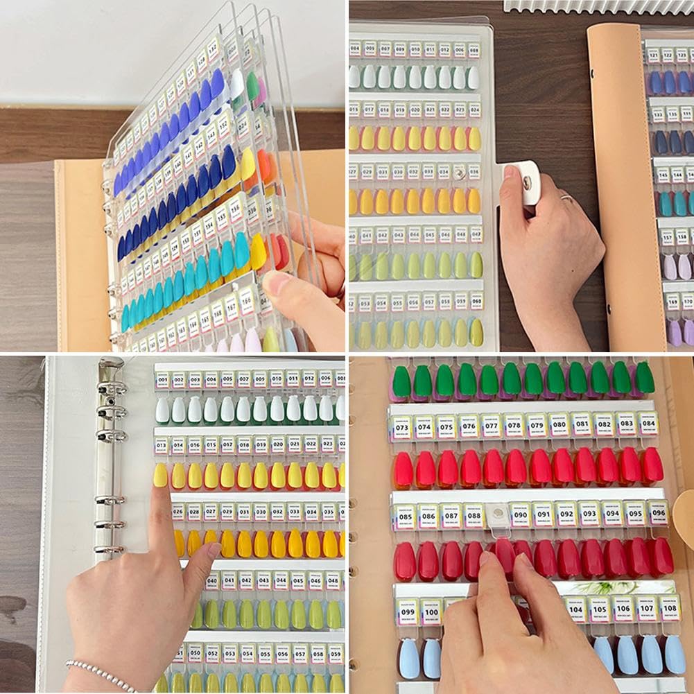 Livre d'échantillons d'ongles magnétique, 120/180/240 couleurs d'ongles, organisateur à ongles vierge magnétique, avec ongles transparents, livret d'affichage pour manucure pour salon de manucure