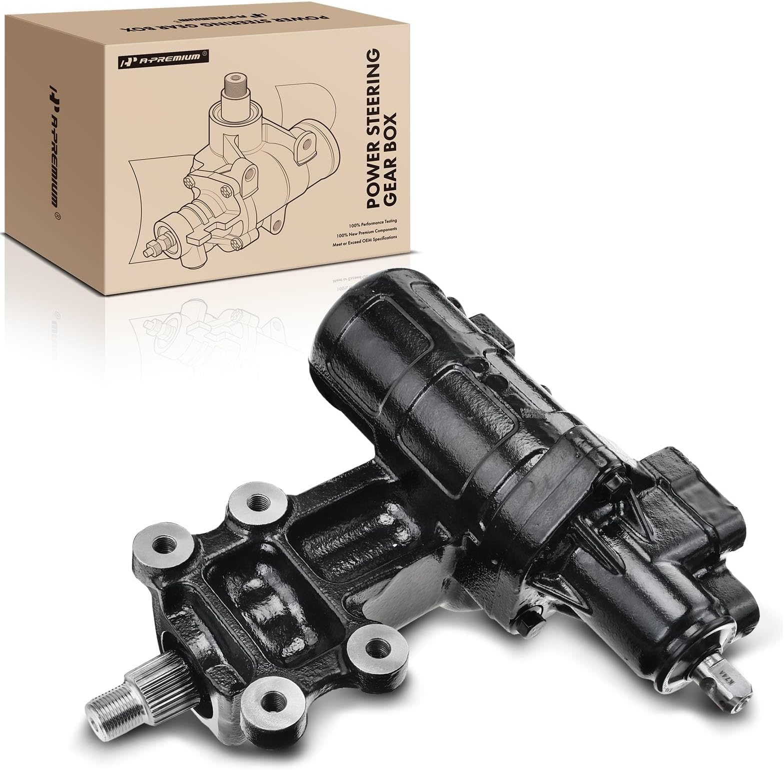 A-Premium - Power Steering Gearbox Gear Box Compatible with Jeep Wrangler 2007-2009/2011-2017, Wrangler JK 2018, 3.6L 3.8L, Sport Utility 2-Door Only, Replace# 68052897AC