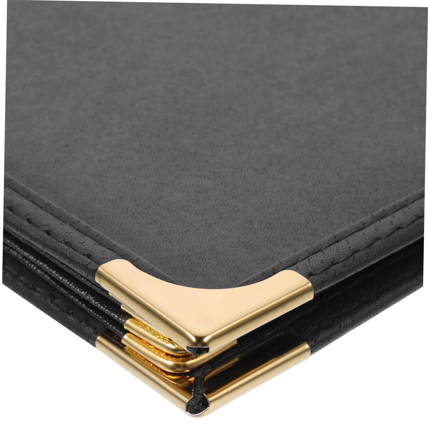 Portamenús de PVC Transparente para Restaurante Funda Protectora para Menú Soporte Plegable Accesorios para Cafeterías y Bares 4 Páginas Negras Resistente y Reutilizable