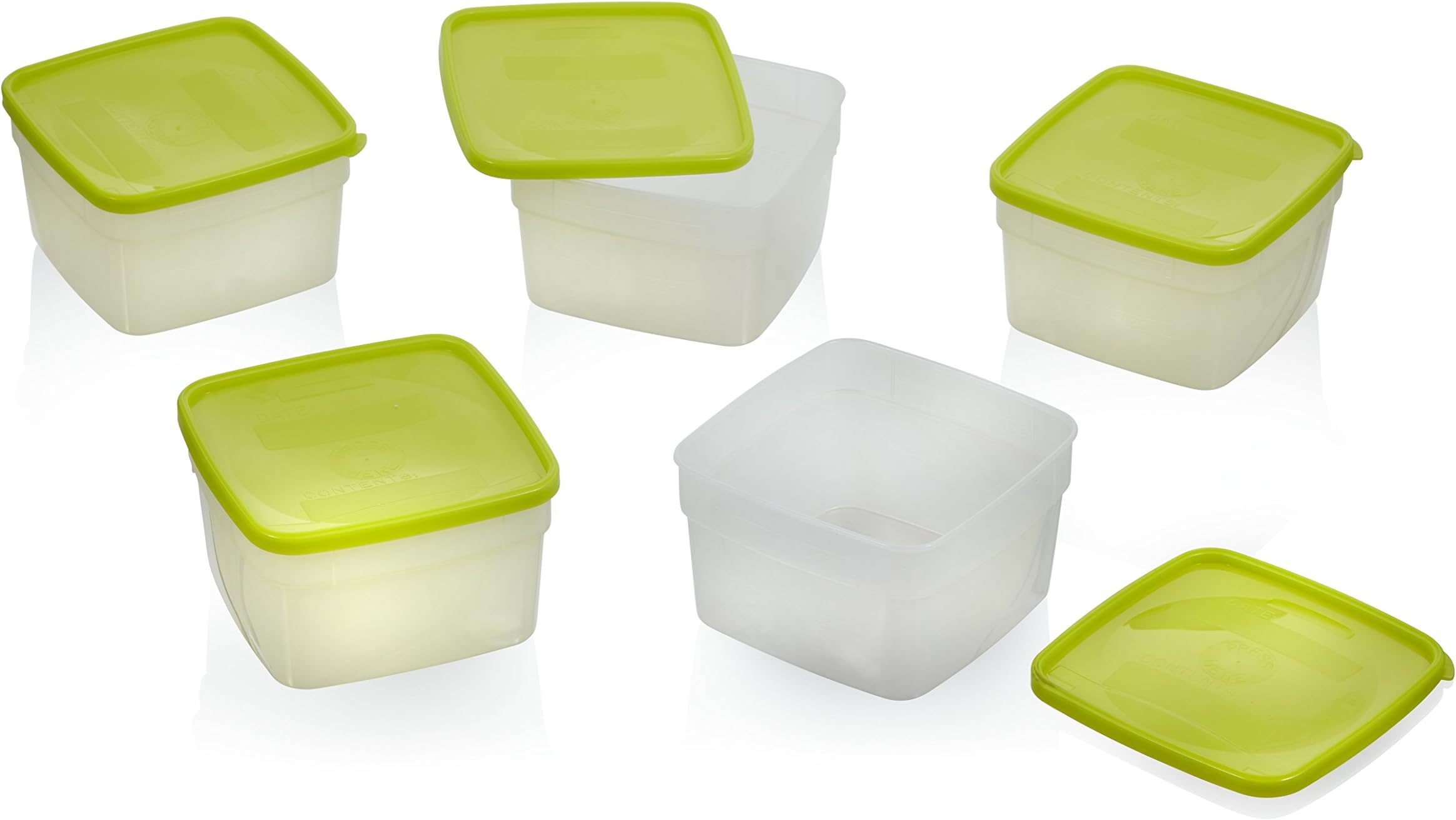 Stor-Keeper Freezer Storage Containers, 1 pint, 5 ct
