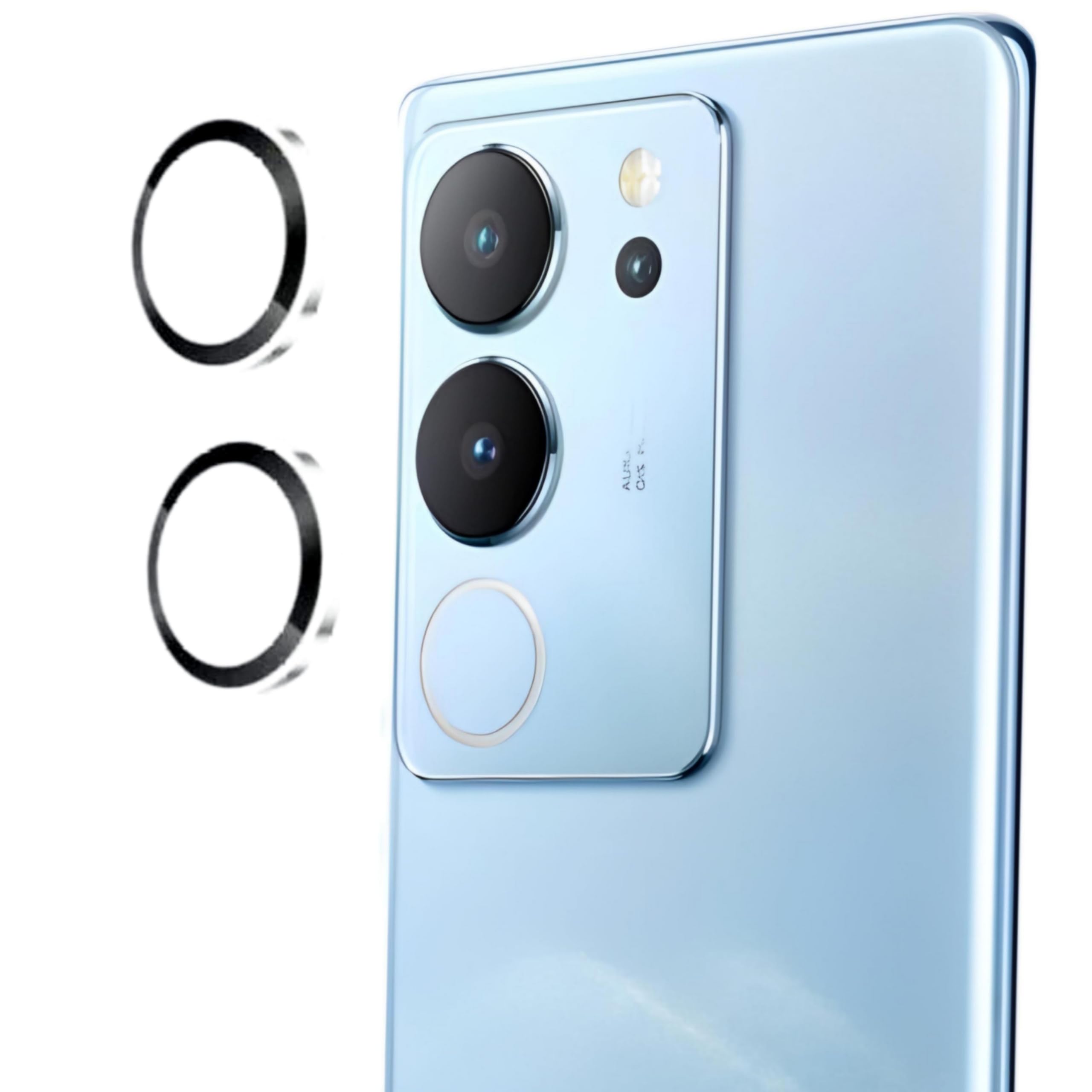 TECH KONNECT Camera Lens Protector for Vivo V29 Pro Accessories, 9H Tempered Glass Metal Individual Ring Camera Cover Screen Protector for Vivo V29 Pro, Case Friendly (Pack Of 1) (V29 Pro, Silver) (B0D1W37T9Z) Amazon Price History, Amazon Price Tracker