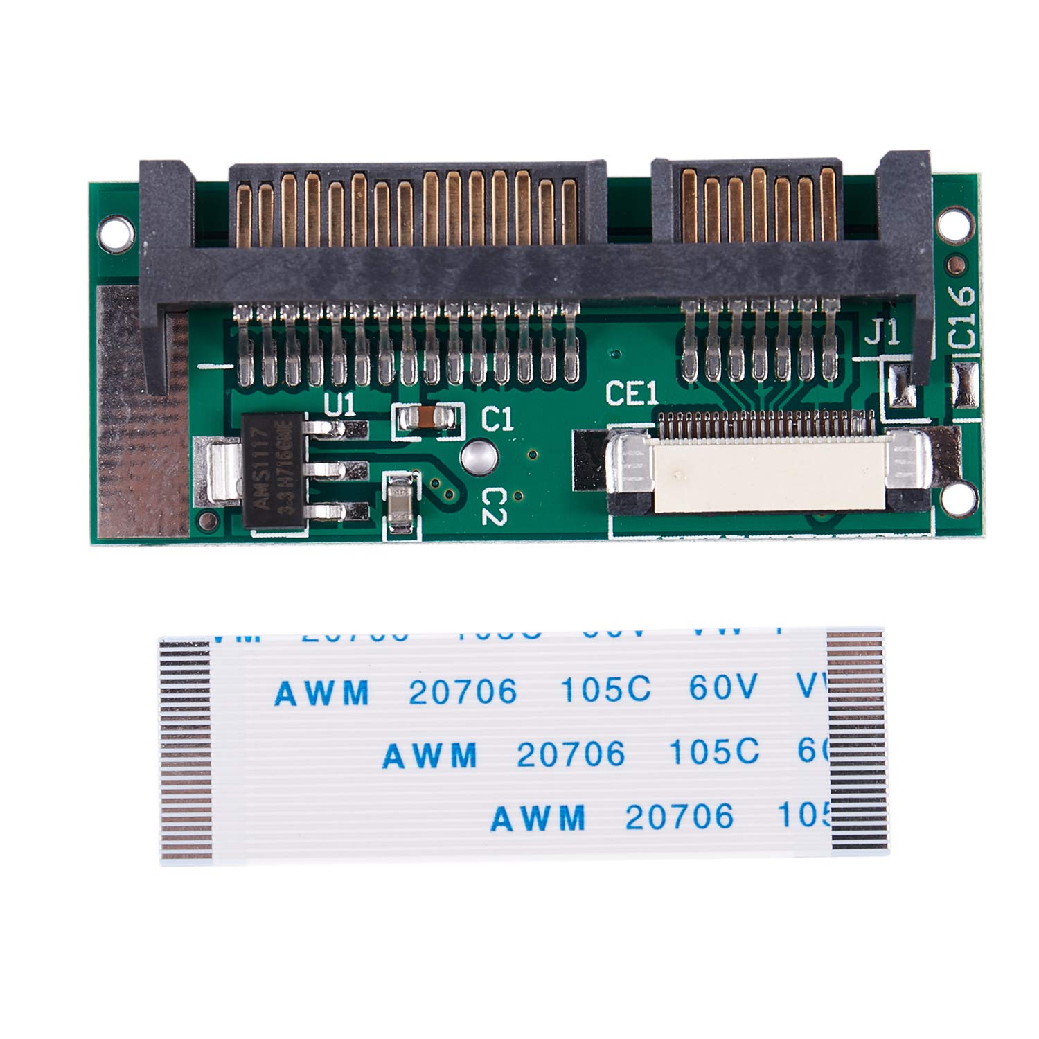 1.8 cala Adapter Konwerter Zif Ce Ssd Hdd 7 15 Pin z Kablem Ffc