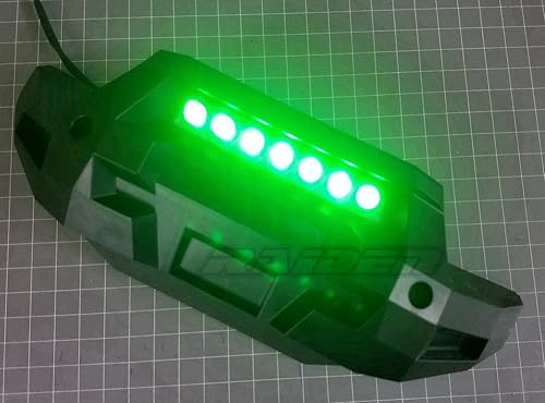 Sistema de iluminación de la lámpara LED del parachoques delantero (verde) para 1/5 Traxxas 6S 8S X-MAXX