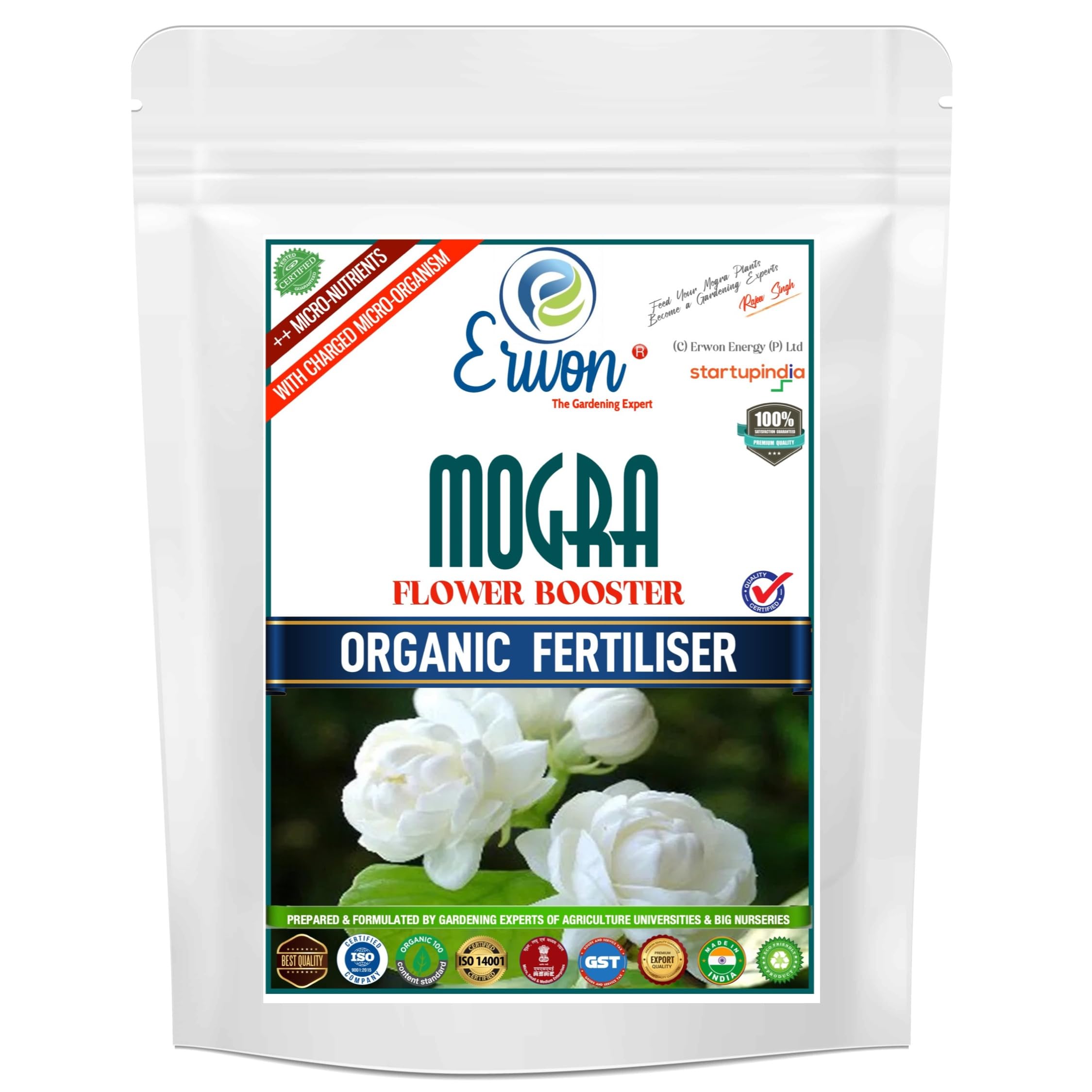 Erwon Mogra Flower Booster, Premium Essential Powerful Organic Fertilizer For Mogra Plants, With Charged Micro-Organism And ++ Micronutrients (400 gm) (B0974PWWH1) Amazon Price History, Amazon Price Tracker