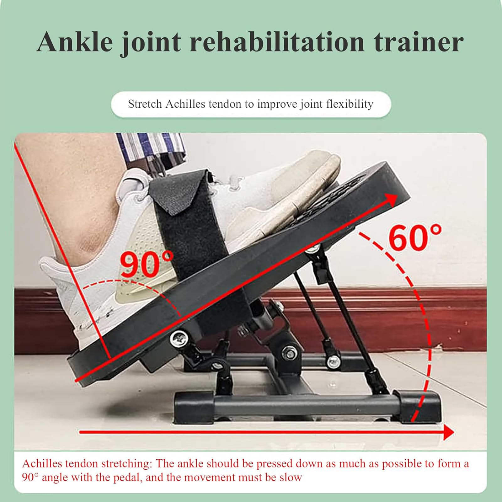 Entrenador Tobillo,Entrenador Rehabilitación Estiramiento Músculos Las Piernas,Entrenador Esguince Tobillo, Camilla Pie para Alivio Fascitis Plantar,Fisioterapia,corrección Postura