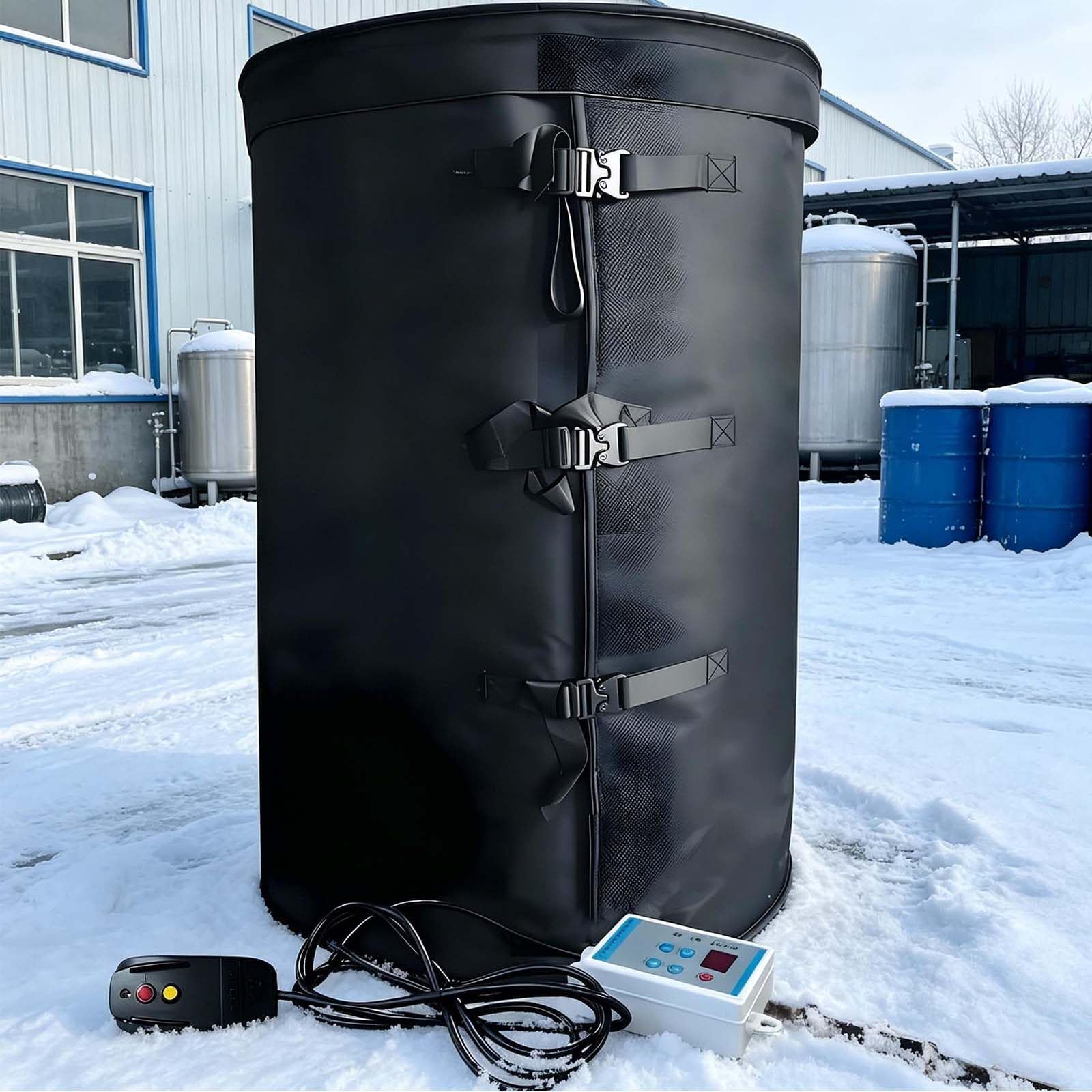 Mata Grzewcza Do Zbiorników Ibc Z Regulowanym Termostatem Black-200L