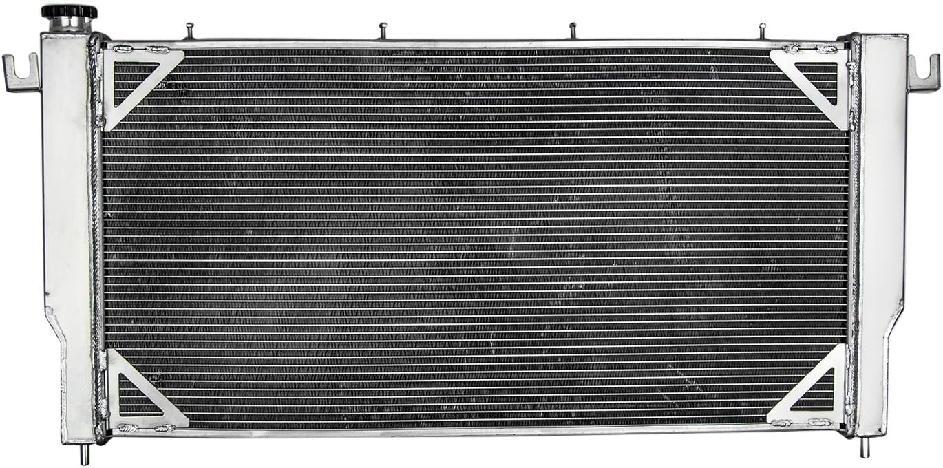 4 Rows Radiator Compatible with 1994-2002 Dodge Ram 2500 3500 5.9L Diesel Cummins L6 1995 1996 1997 1998 1999 2000 2001 Full Aluminum Radiators
