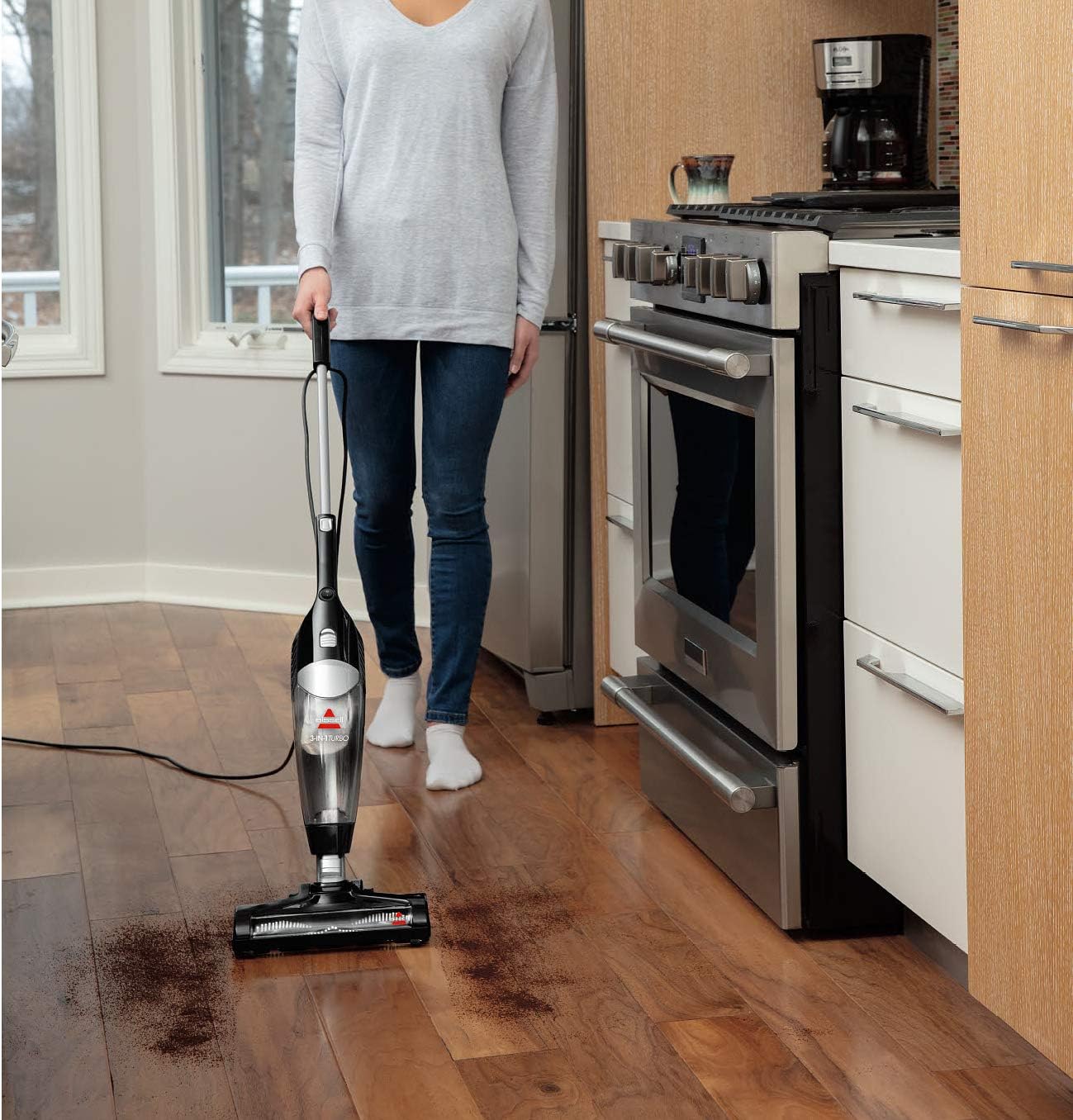 BISSELL 3-in-1 Turbo Lightweight Stick Vacuum Black
