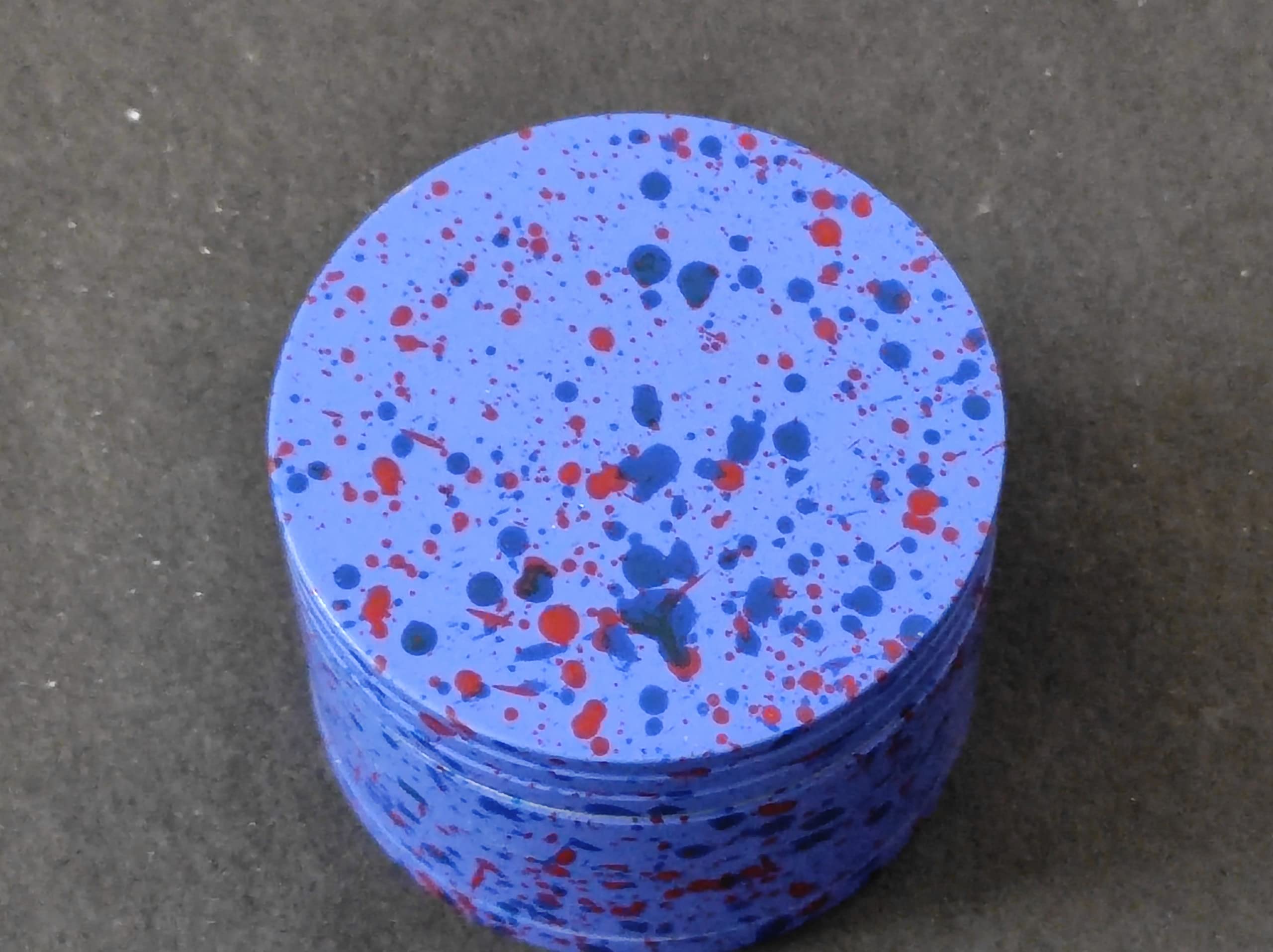 mft 42 mm blue marble colour crusher smoking weed honey dust product grinder hand muller grinders.