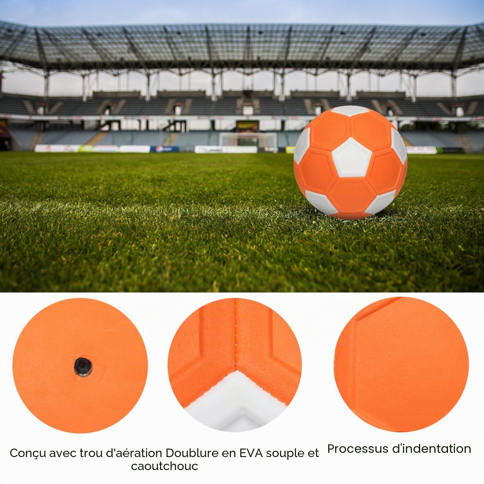 Ballon de Football Courbe,20cm Curve Ballon de Foot Enfant Balle Foot | Courbe et Swerve Ballons de Foot a effet Ballon d'entraînement pour Football Ballons Incurvé pour l'intérieur et l'extérieur