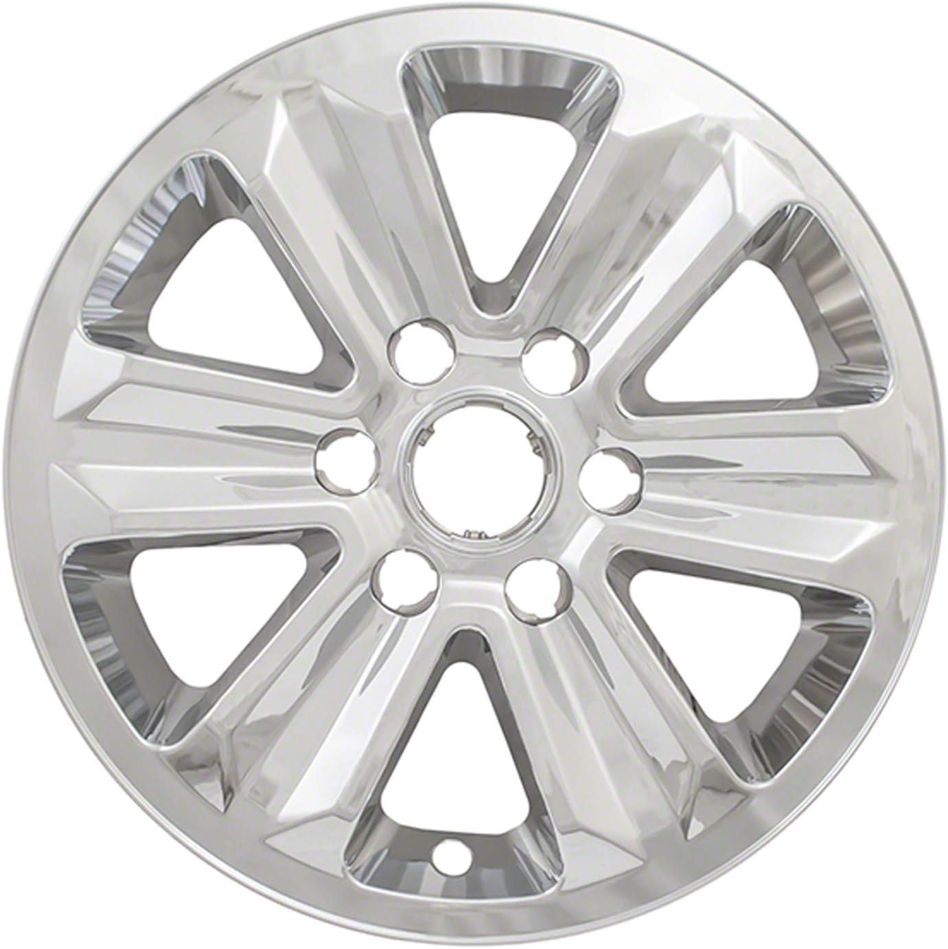 2015-2018 Ford F150 Impostor Whl Skins; 15-16 F150; 17In; W3995; Set Of 4; Chrome Partslink IWCIMP387X
