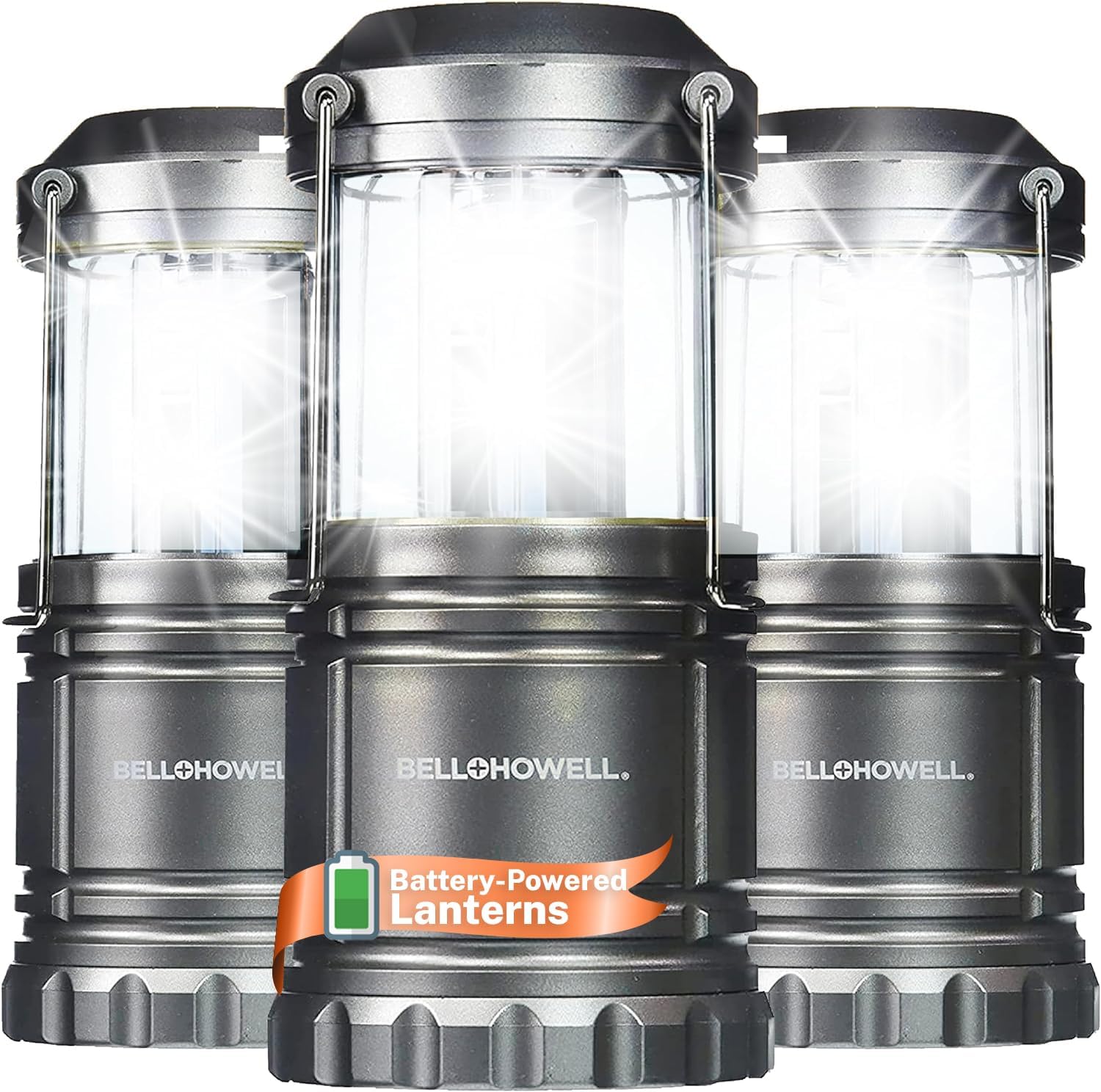 TacLight 4 Pk LED Lantern Lights Bright Battery Powered Camping