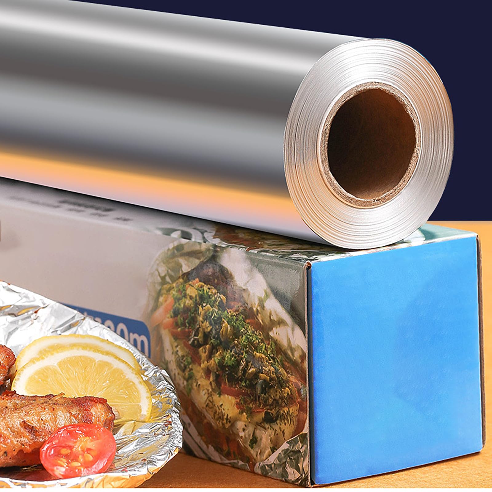 Papel de Aluminio Resistente de 20 Micras, Rollo para Cocina (30cm) - Ideal para Hornear, Asar a la Parrilla y Almacenar Alimentos(Size:10 Roll)