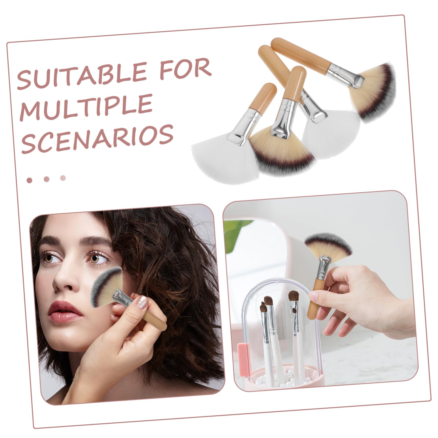 Didiseaon 20pezzi Pennelli Make up Per Fard e Illuminante Pennelli Professionali Morbido Per Applicazione Viso Strumenti Di Bellezza Per Donne e Ragazze
