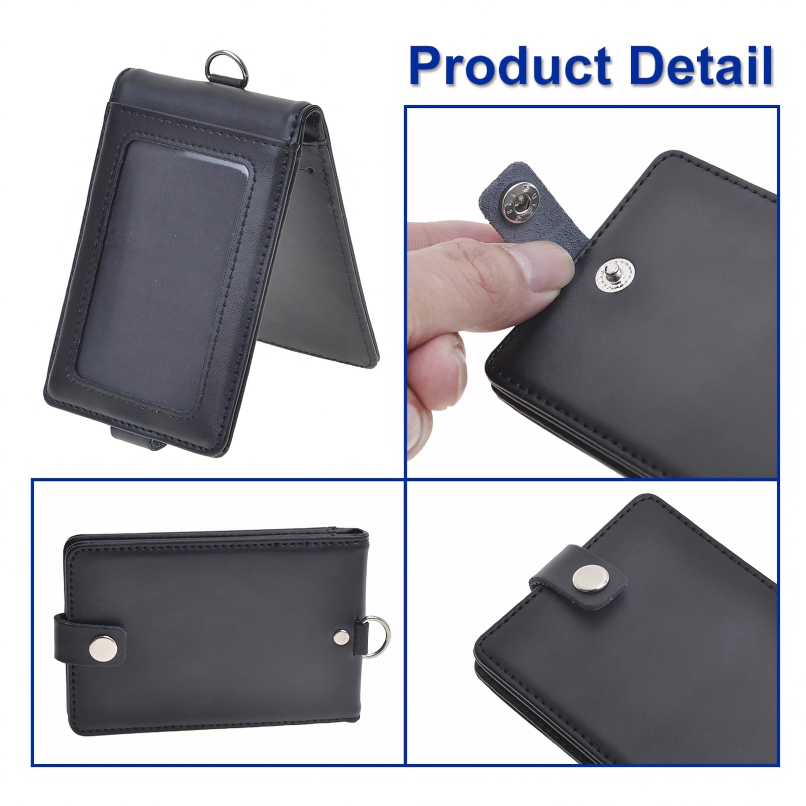 Blu Staffa Id Cordino Tracolla Metallo Clip & Giallo Carta Badge - Foto 6