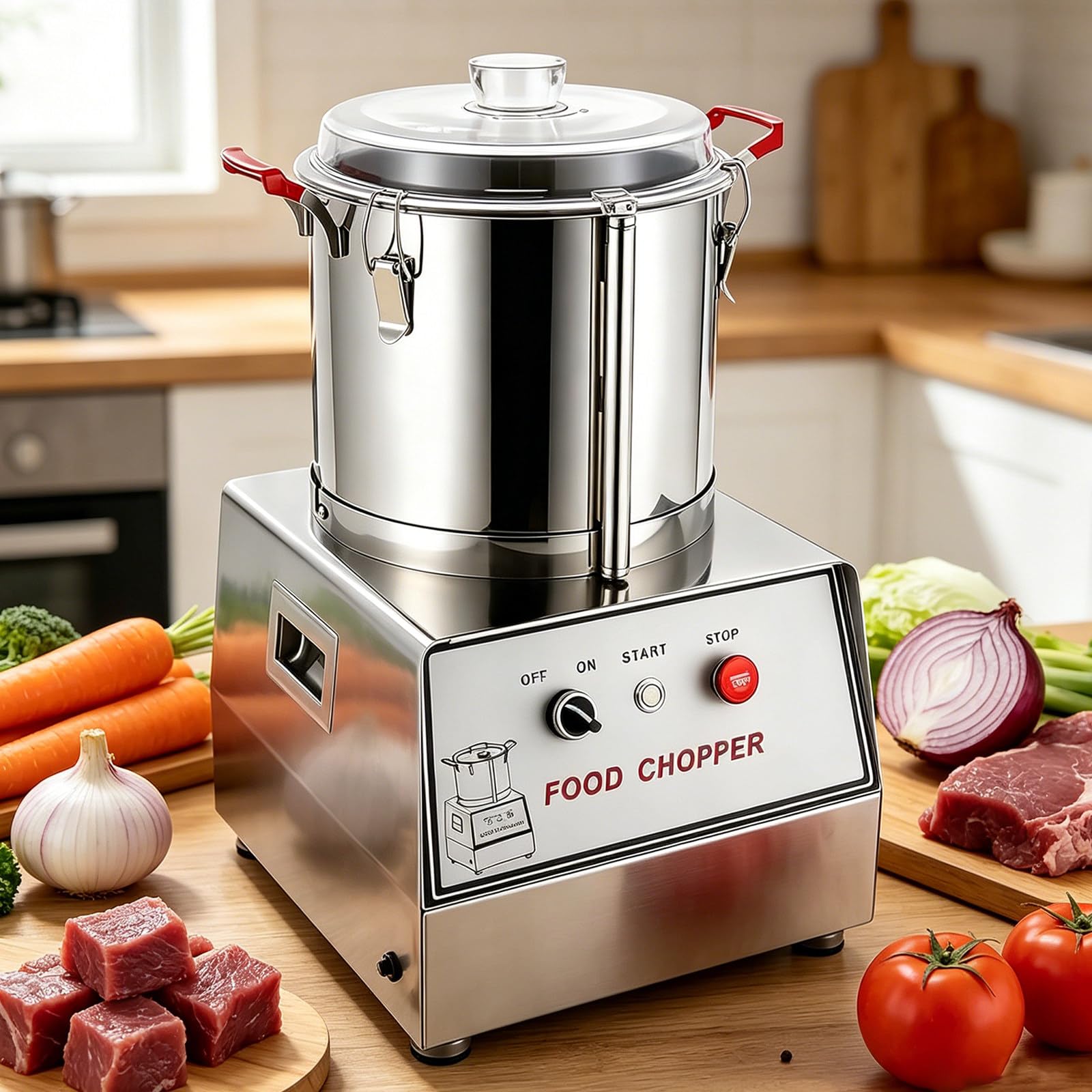 Food Processor and Vegetable Chopper for Meat, Carrot, Wide Application 15L
