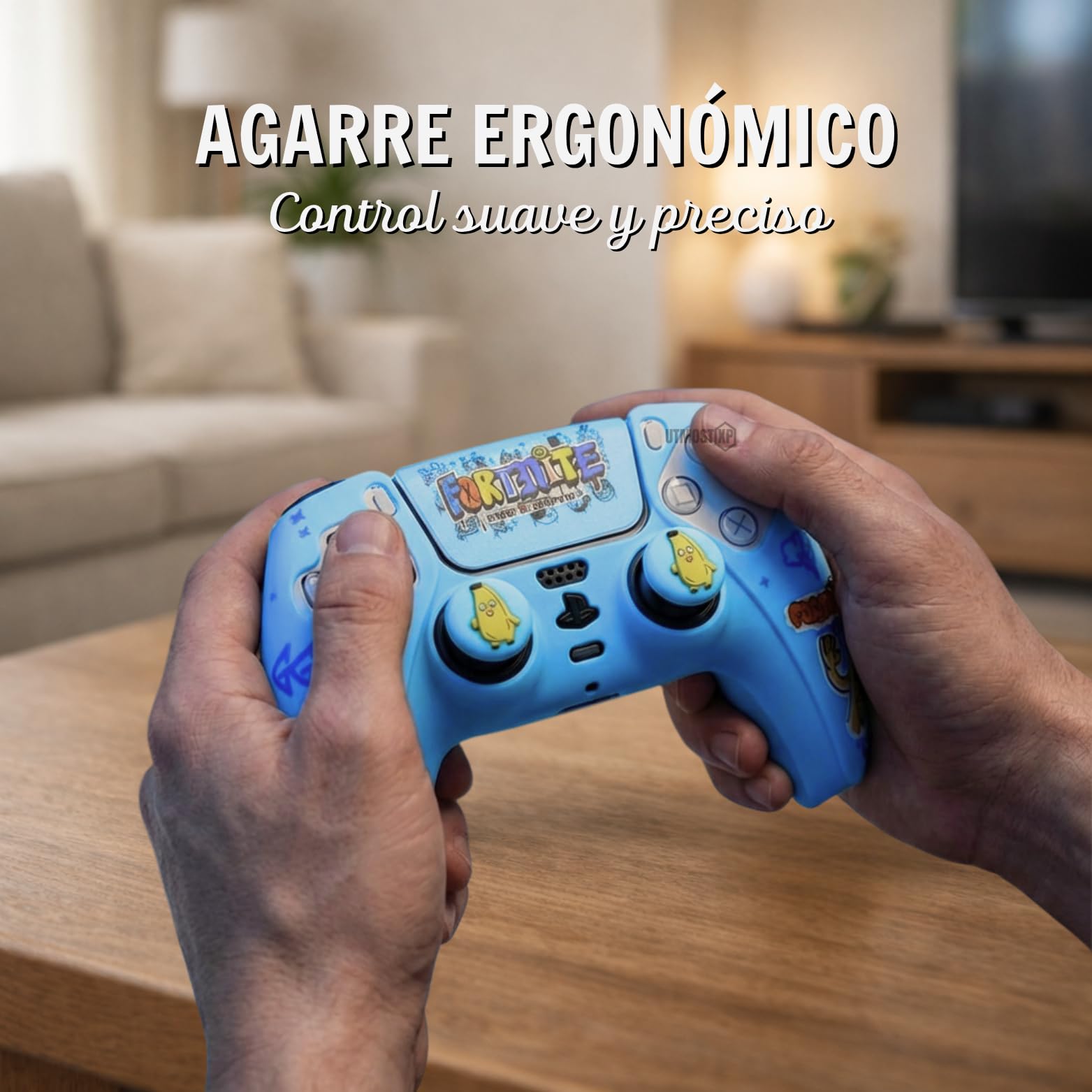 MME Cover Compatibile con Controller PS5, Silicone Morbido e Confortevole che Migliora la Presa, Accessori per Controller Play 5, Accessorio Compatibile con Controller Originale Play 5 (Blu)