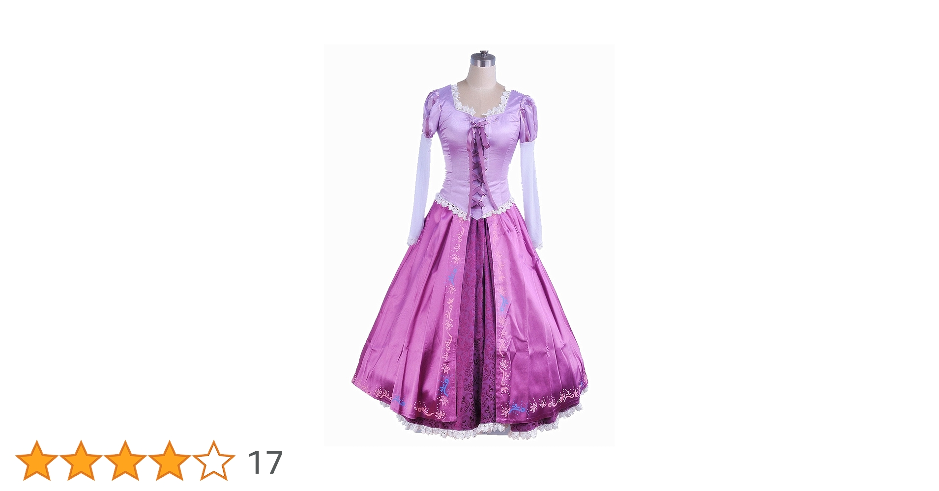 ラプンツェル大人用姫系紫ドレス ラプンツェル ドレス】ラプンツェル ドレスに大注目