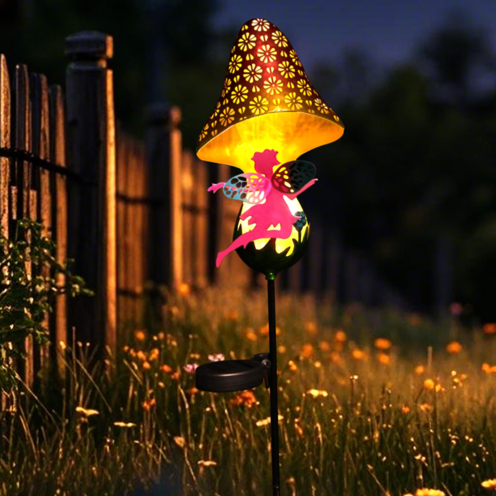 ZKLiLi Solarlampe, Garten Fee Outdoor Dekoration wasserdicht Hof Rasenpfad Garten Dekoration Geschenke