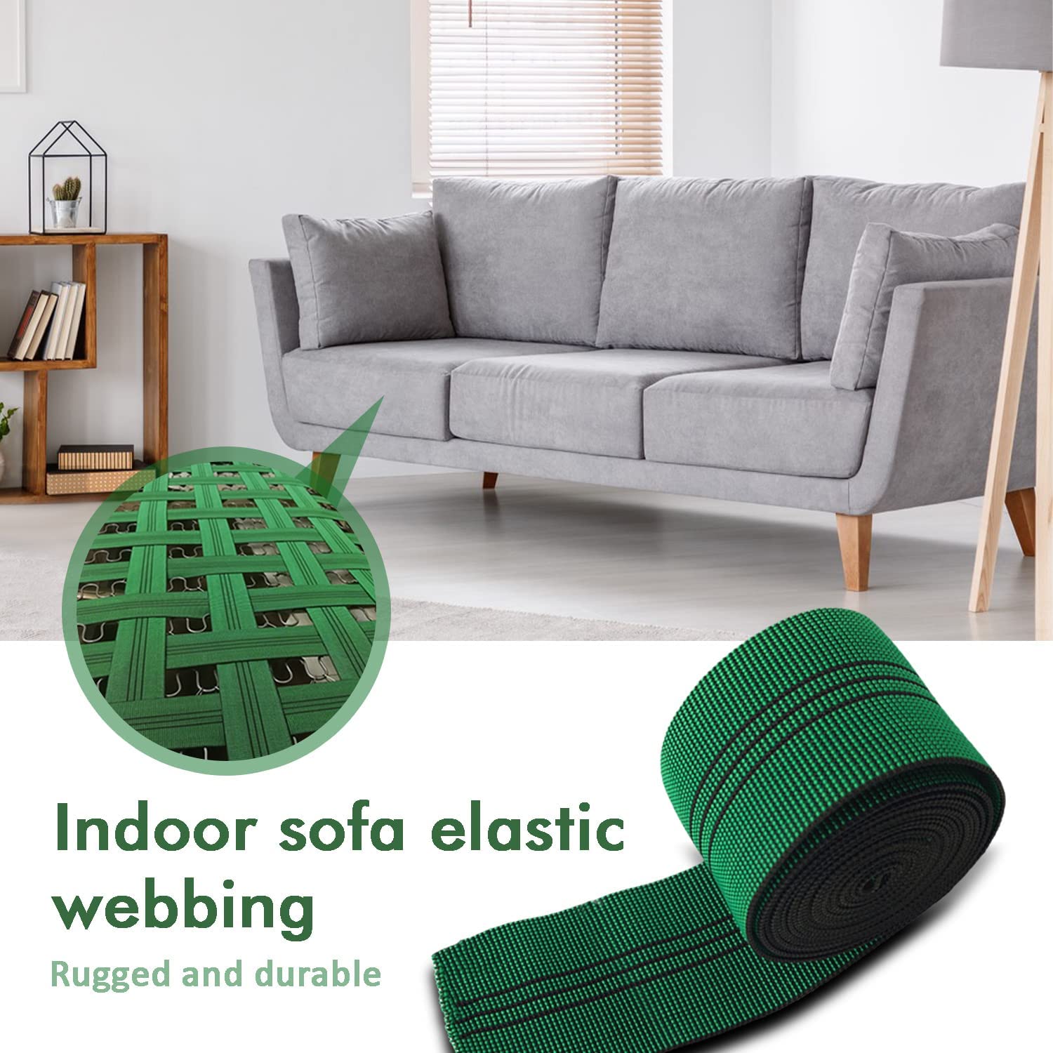 Sofa Elastic Webbing - DIY Upholstery -4 Sofa Elastic Webbing - DIY Upholstery -4