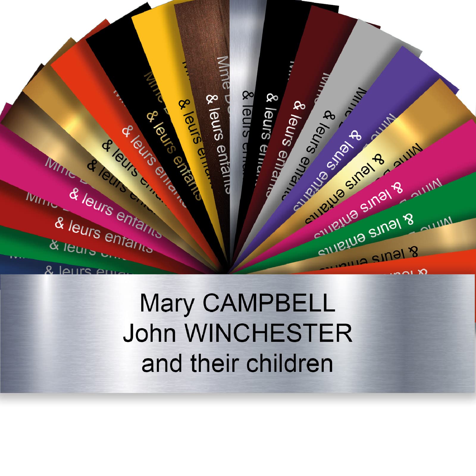 Letterbox Plate - PVC Adhesive Postbox Plate - Engraved And ...