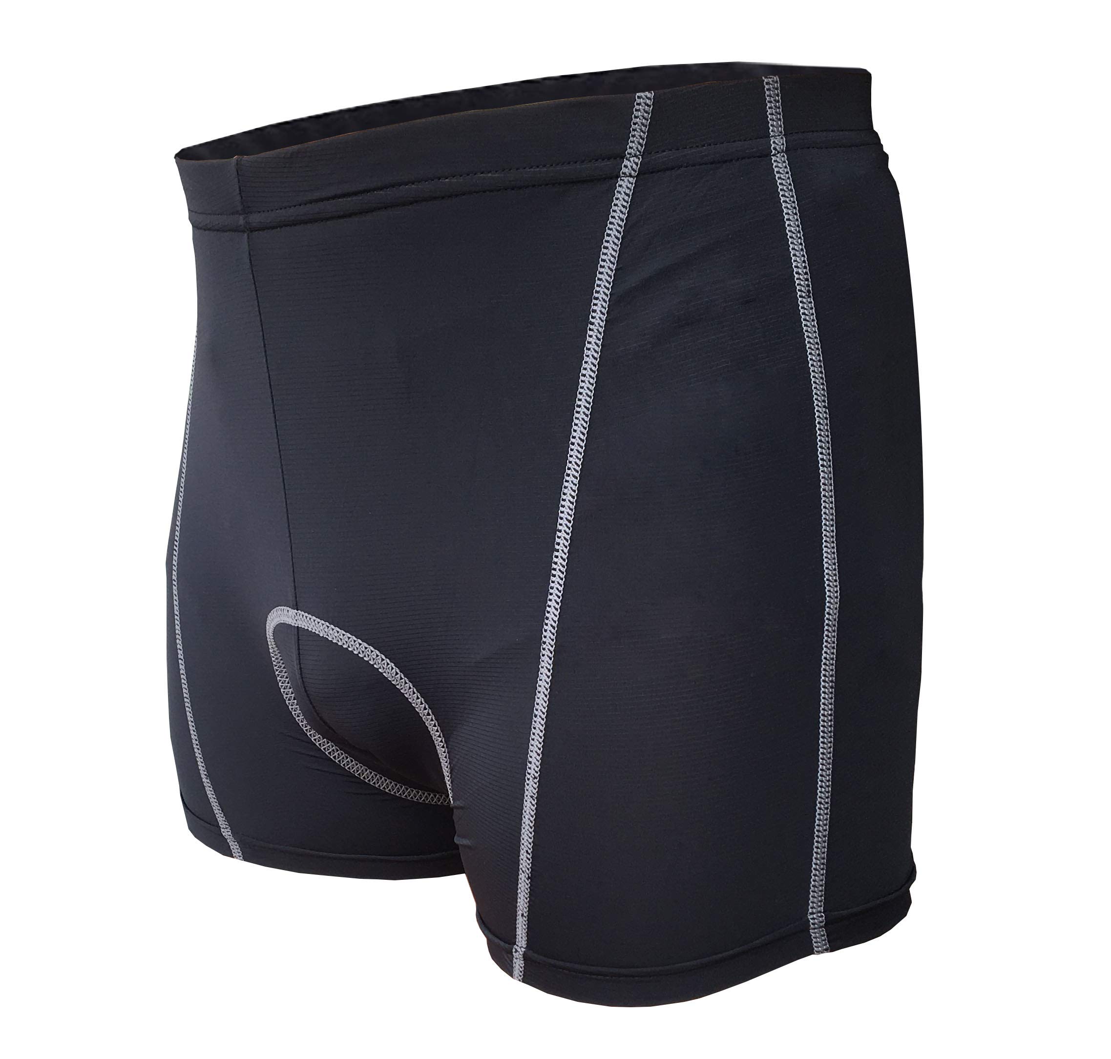 Velomayka 2-Pack Cycling Underwear 3D Padded Gel Riding Cycling Shorts Padded Pants,Breathable, Comfortable, (L, 2-Pack)