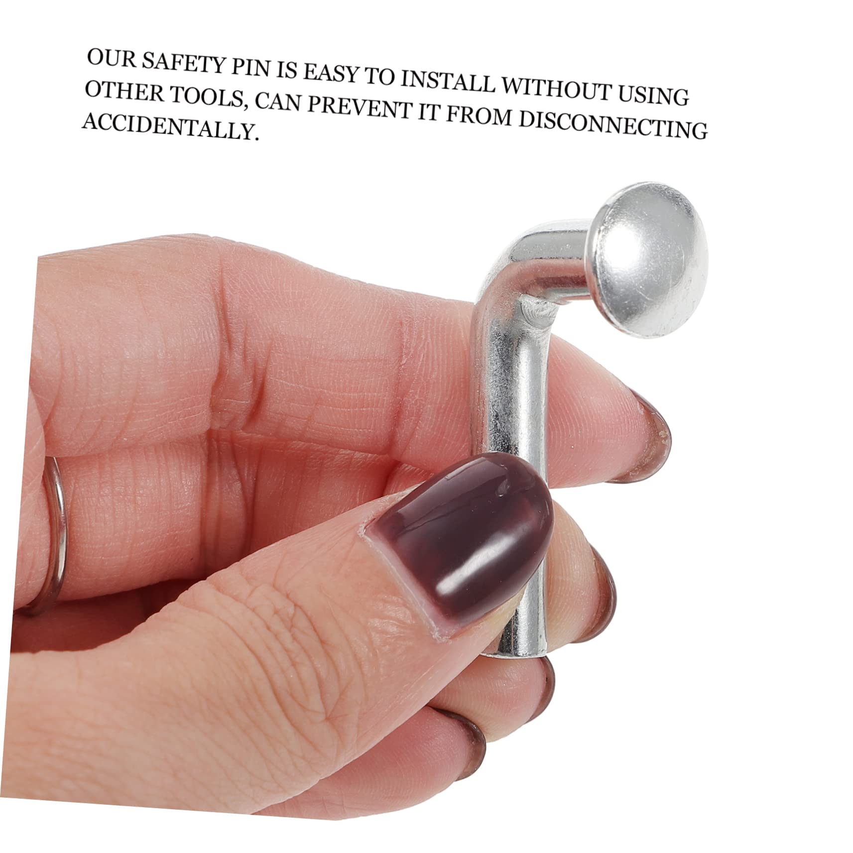 STOBAZA 100Pcs Heavy Duty Safety for Pallet Racking Plated Drop Easy Install Clips for Warehouse Shelving Reliable Pallet Rack Accessories