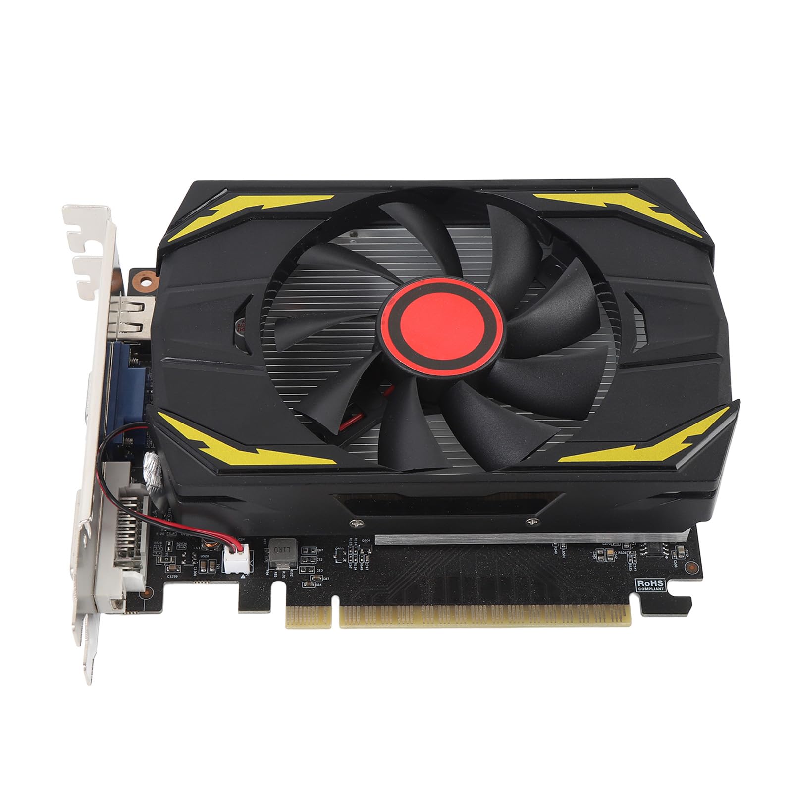 Bewinner Scheda Grafica 750Ti PC, Supporto Grafico da Gioco DDR5 4GB DDR5 BIT DVI VGA HDMI, PCI EXPRESS 2.0 16X, Scheda Video del Computer con PC