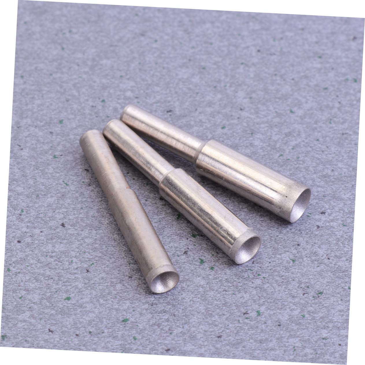 Uonlytech 2sets Mini Sander Tool Silver Polisher for Grinding Beads (3-9mm) Bead Detector Grinding Head 7pcs*2