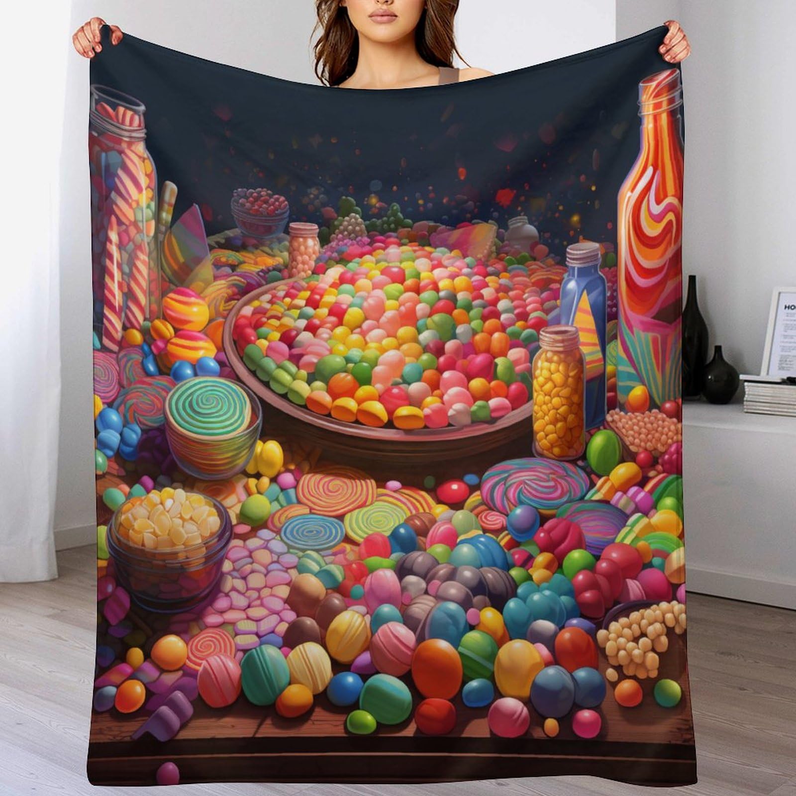 Couverture polaire légère 150x200cm idéale pour canapé et lit