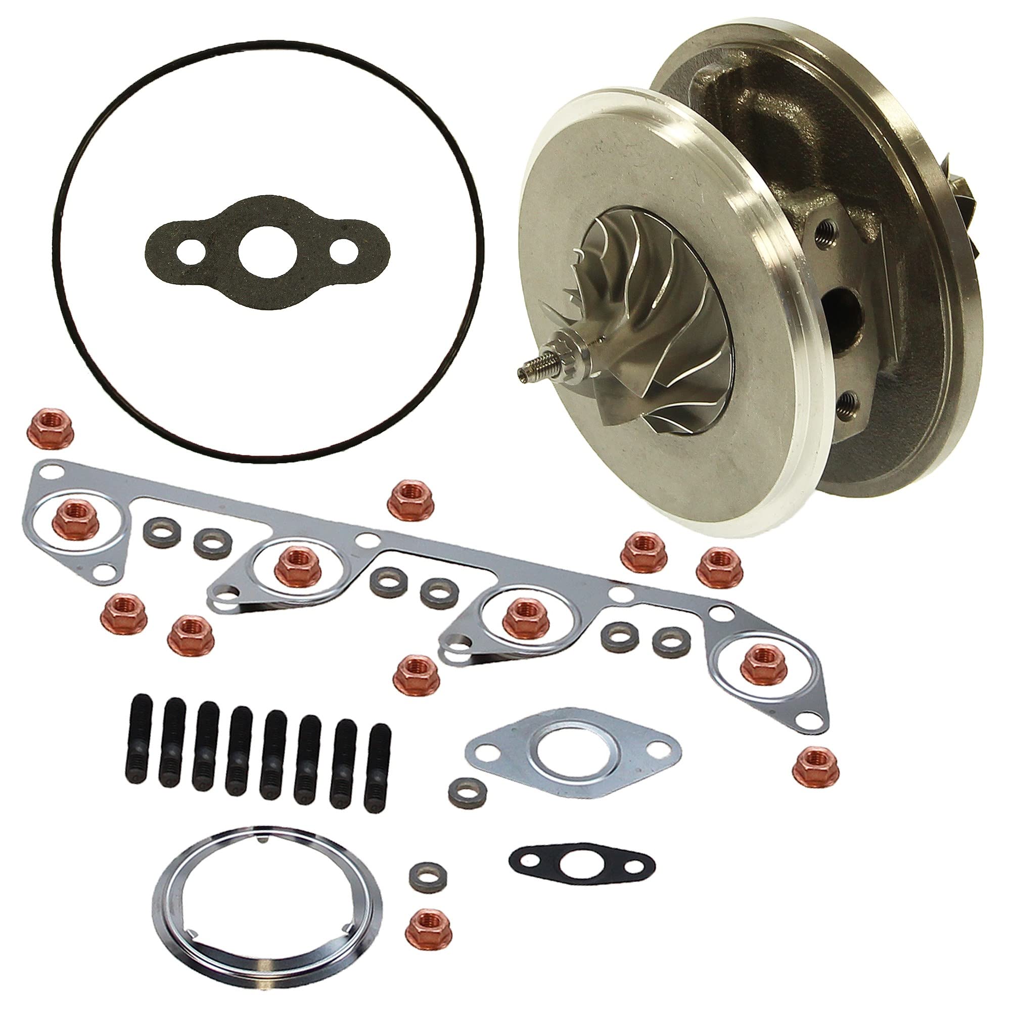 ATEC Germany 1x Conjunto del Cuerpo para el Turbocompresor, incl. kit de montaje, compatible con AUDI A3,SEAT ALTEA,TOLEDO,SKODA OCTAVIA 2,VW GOLF PLUS 5,GOLF 5,JETTA,PASSAT B6,TOURAN (1T1. 1T2)