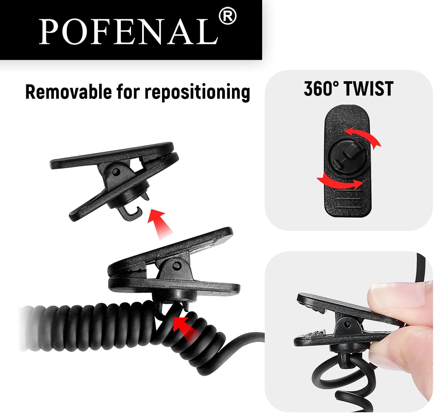 Police Earpiece 3.5mm /1 Pin Listen Only Acoustic Tube Earbud Headset for Remote Speaker Mic Motorola Kenwood 2 Way Radio FBI Security Surveillance Walkie Talkie (2 Packs) - Image 6