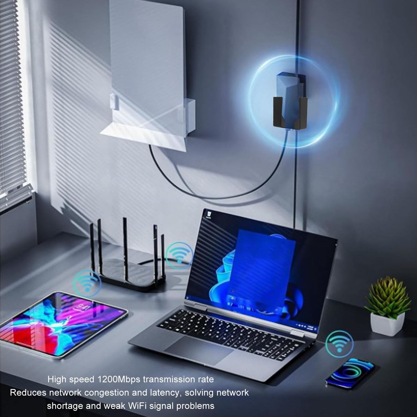 Adattatore Ethernet Internet Satellitare V2 per Router Gen 2, Adattatore Ethernet da 1200 Mbps per V2