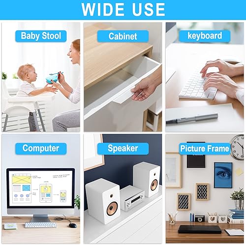 Miniatura 6 de Parachoques cortables para puerta de gabinete, almohadillas de parachoques suaves transparentes de alta calidad, almohadillas autoadhesivas fuertes