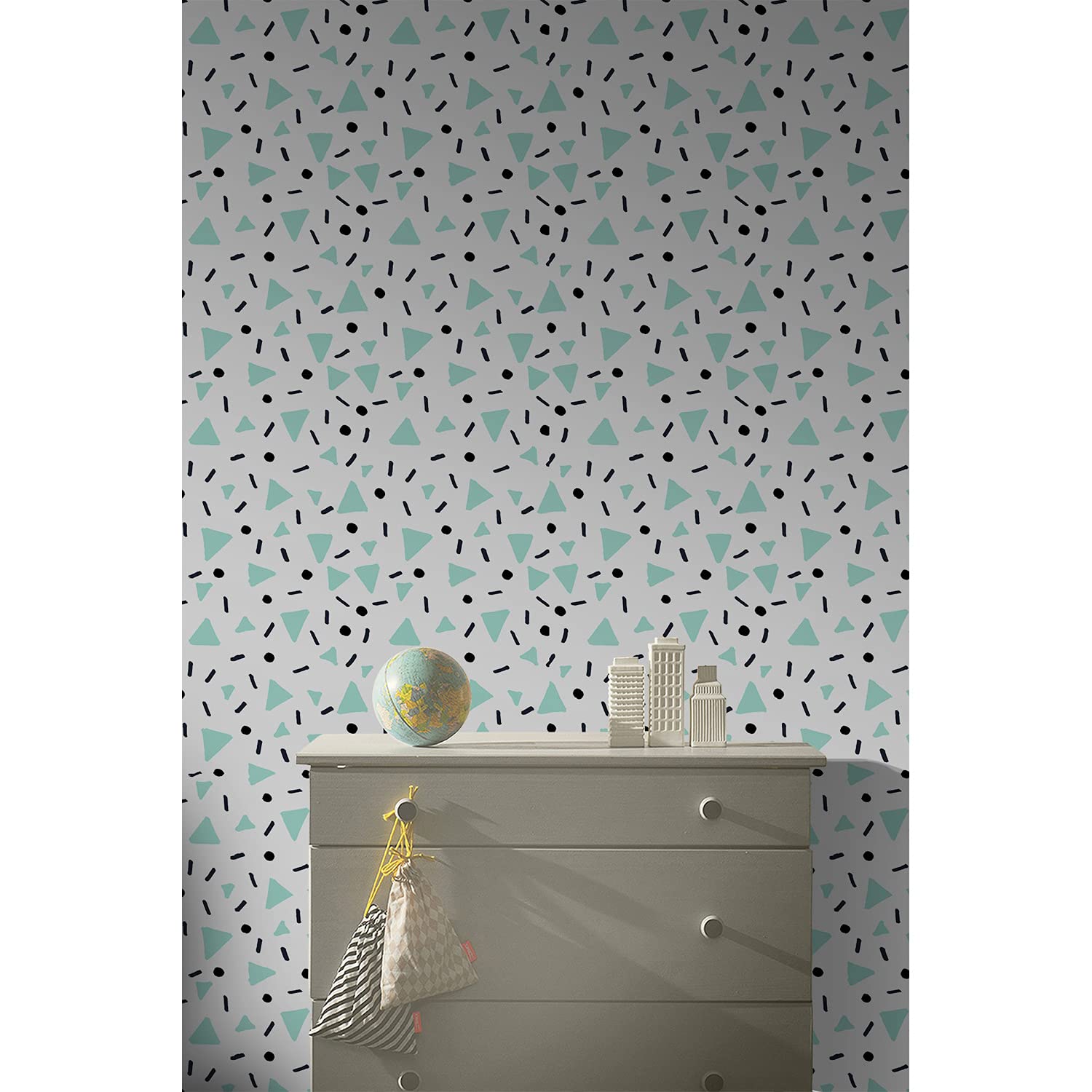 Papier peint 312x219cm masquant pour rénover un mur abîmé ou un meuble