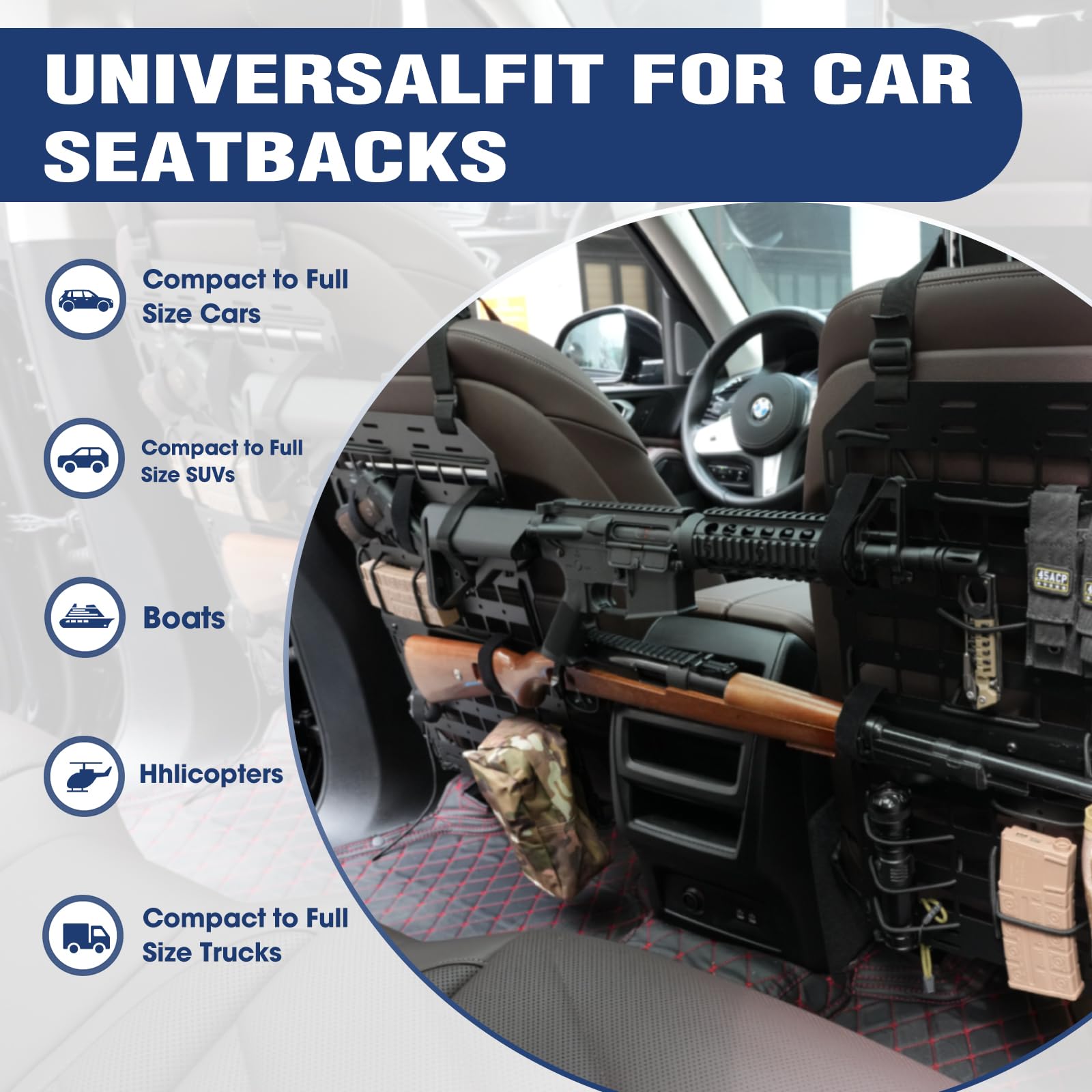 Snapklik.com : Pridefend 2 Packs Heavy Duty Rigid Tactical Seat Back ...