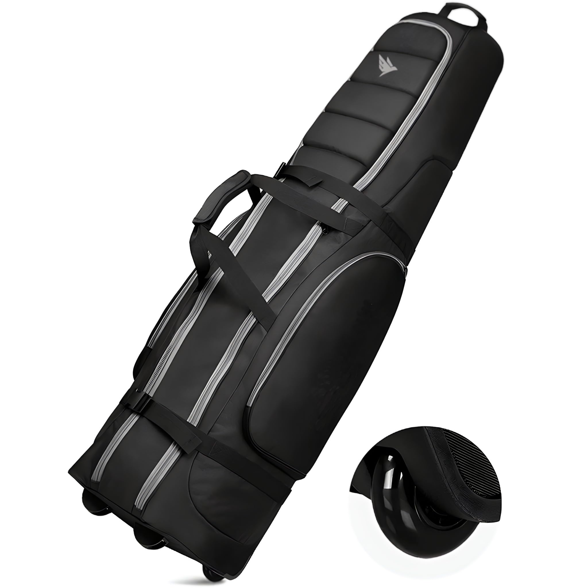 SWIFTEE Borsa da viaggio imbottita per attrezzatura da golf, in tessuto Oxford 900D, impermeabile e resistente all'usura, tasche extra grandi per accessori da golf e scarpe da golf