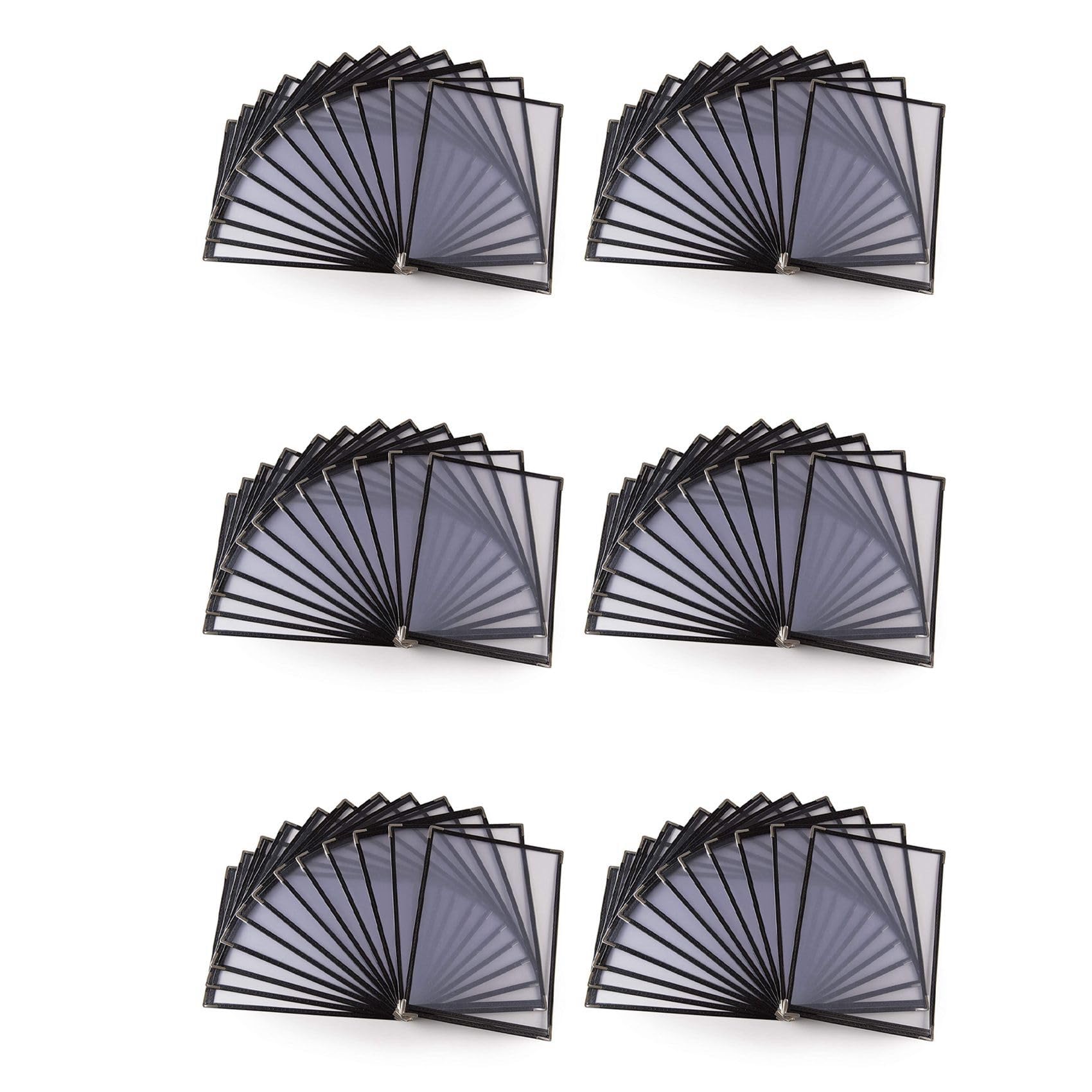Vjsujehgy 60 Pack of Menu Covers - Single Page, 2 View, Fits 8.5 X 11 Inch Paper Restaurant Menu Covers