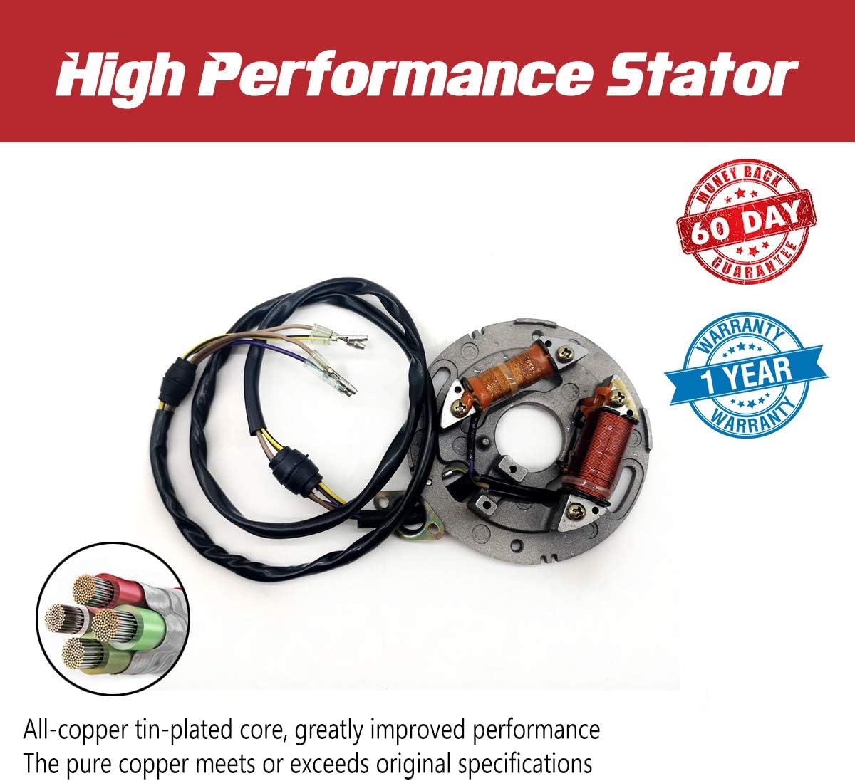 Stator for Kawasaki Jet-Ski X2 Jetski 21003-3716 JF650 1992 1993 1994 1995